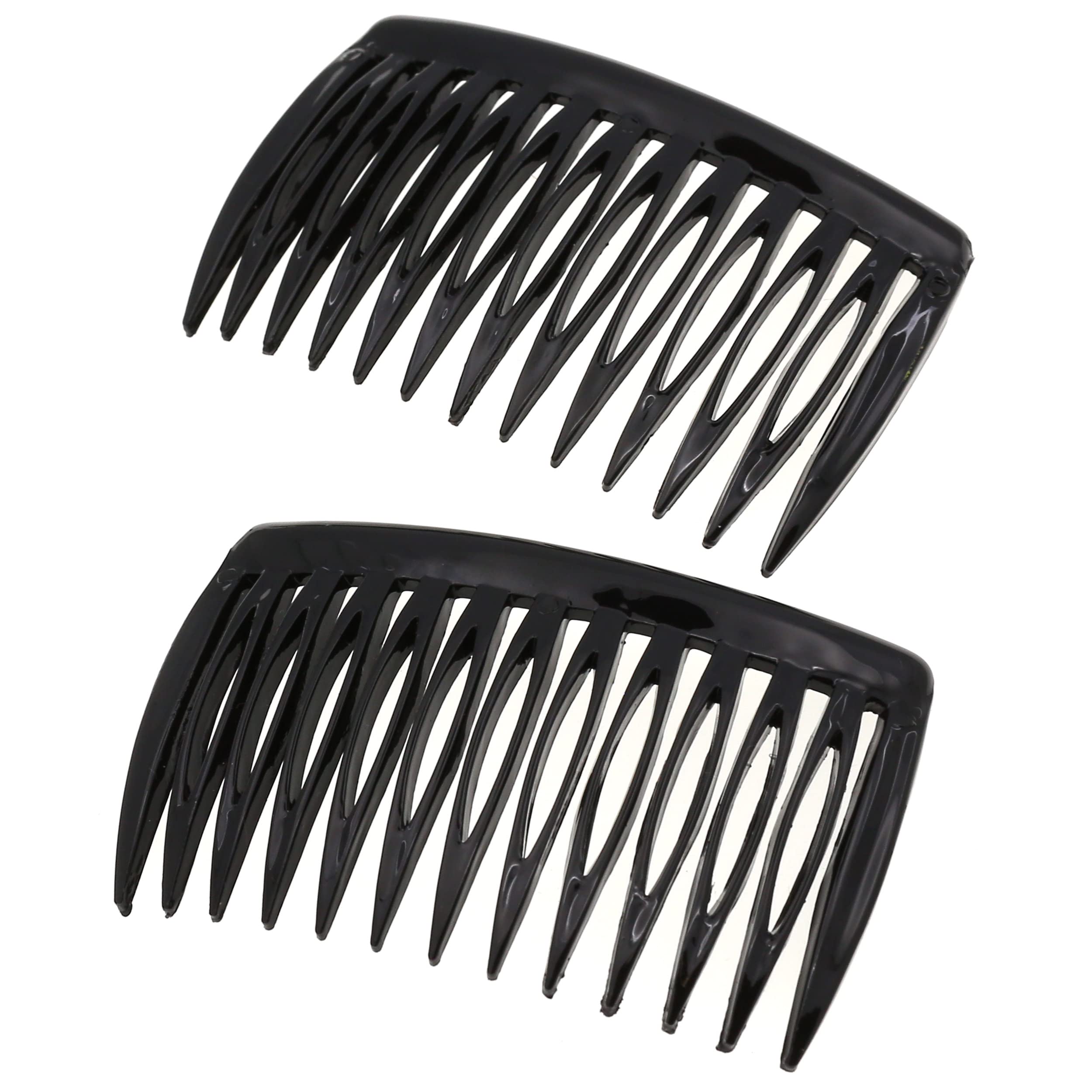 Camila Paris CP2953 French Hair Side Comb - Small Black Hair Clip for Women | Strong Hold Decorative Hair Accessories for French Twist, Bun & Chignon Updo Styling | Made in France | Perfect for Weddings, Prom & Formal Events