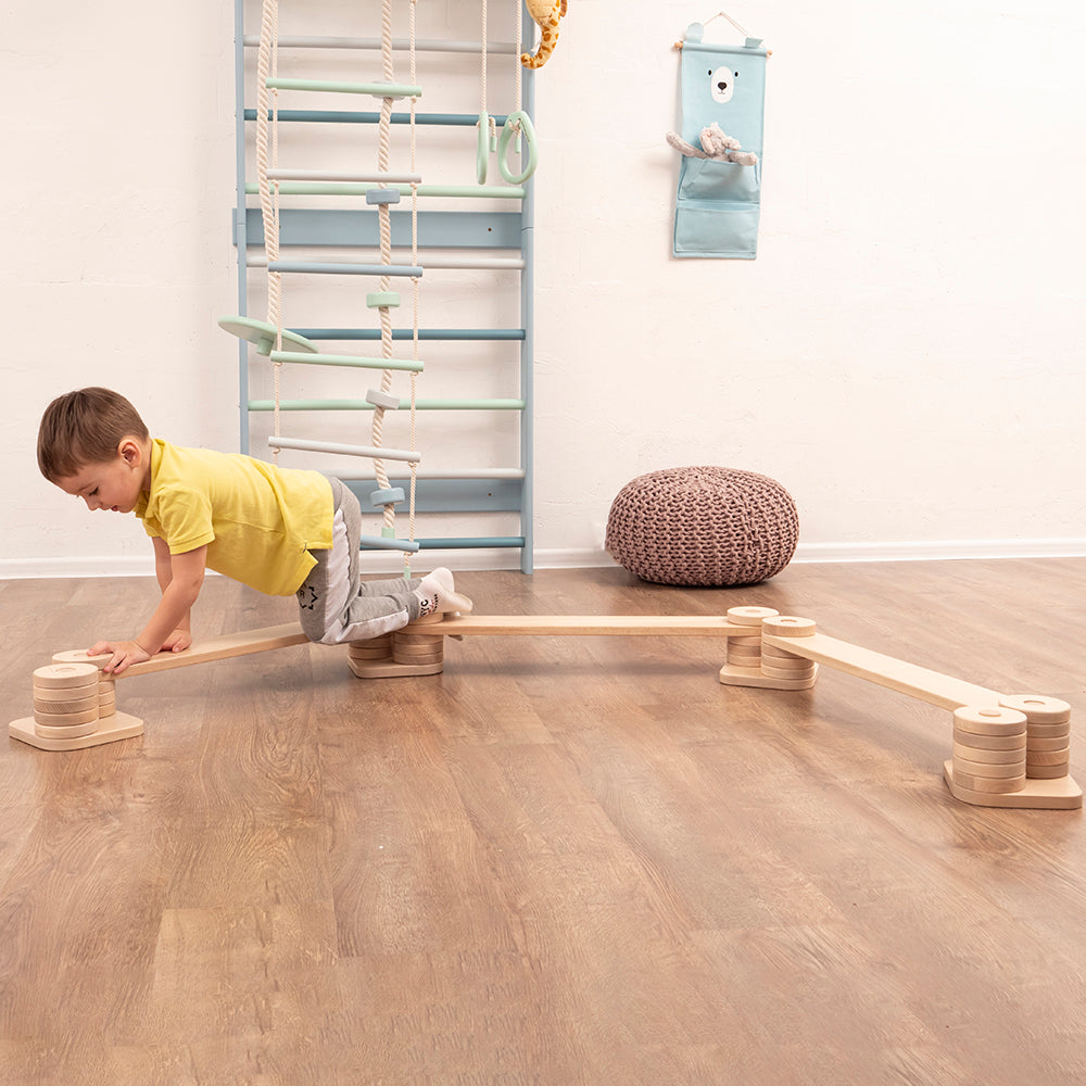 Kids Balance Beam - Non-Slip Gymnastics Training Equipment for Toddlers & Children - Perfect for Indoor/Outdoor Play, Yoga, and Motor Skill Development