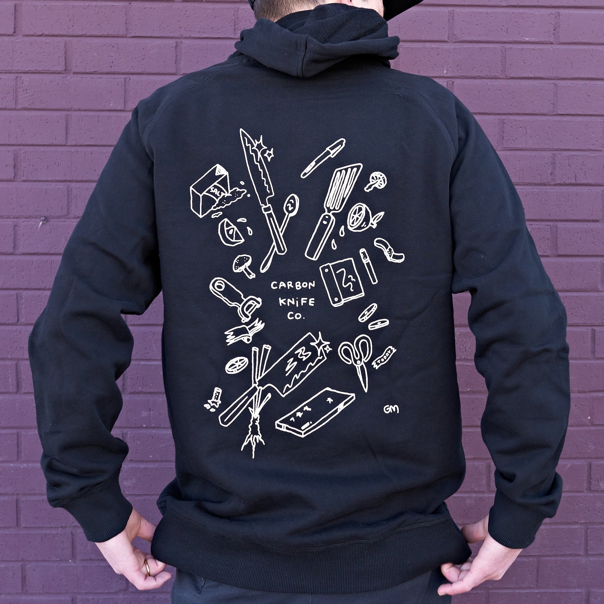 Premium Carbon Knife Co Tools Black Hoodie - Durable & Stylish Men's Workwear for Outdoor Activities & Casual Wear