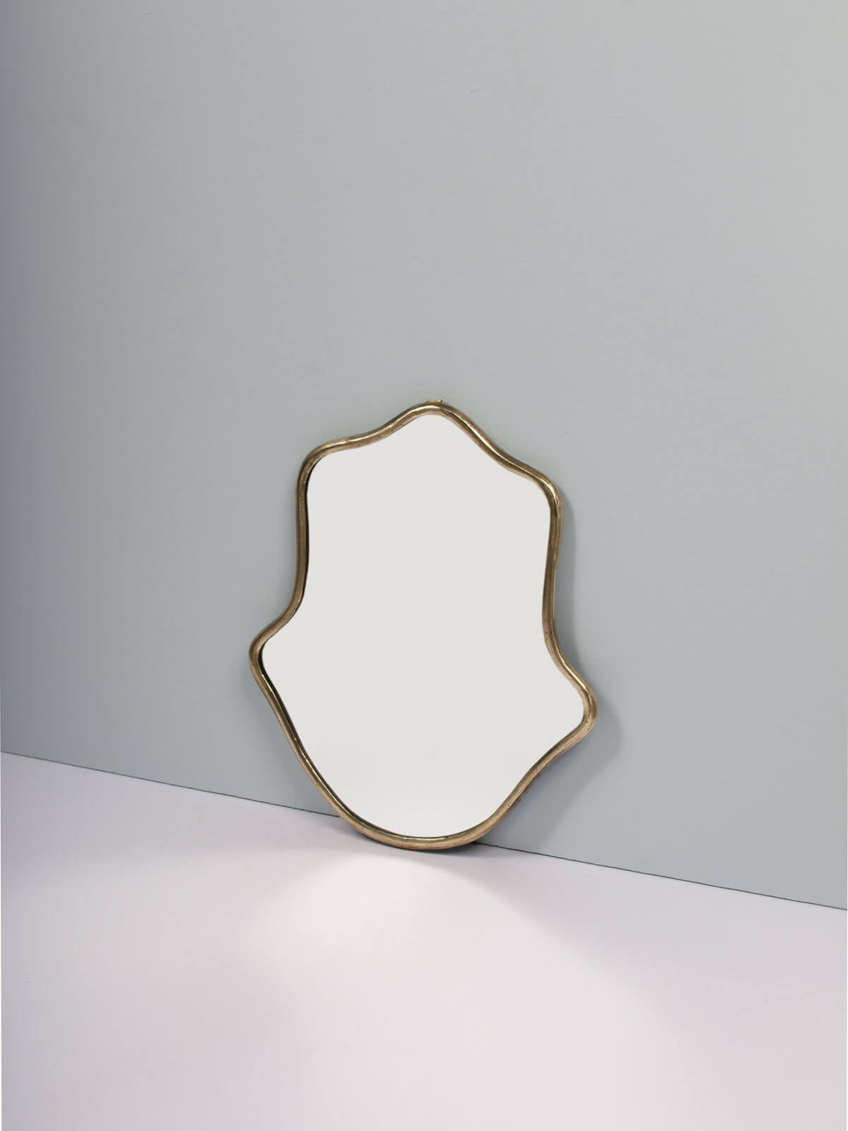 Handmade Moroccan Brass Mirror with Hand of Fatima Design - Vintage Boho Wall Decor for Living Room, Bedroom & Entryway
