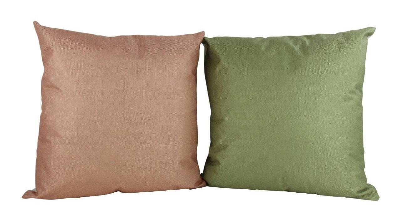 Olive Green Solid Accent Pillow Cover - Soft Throw Pillow for Sofa, Bed & Couch - Decorative Designer Pillow Case for Home Decor - 18x18 Inches