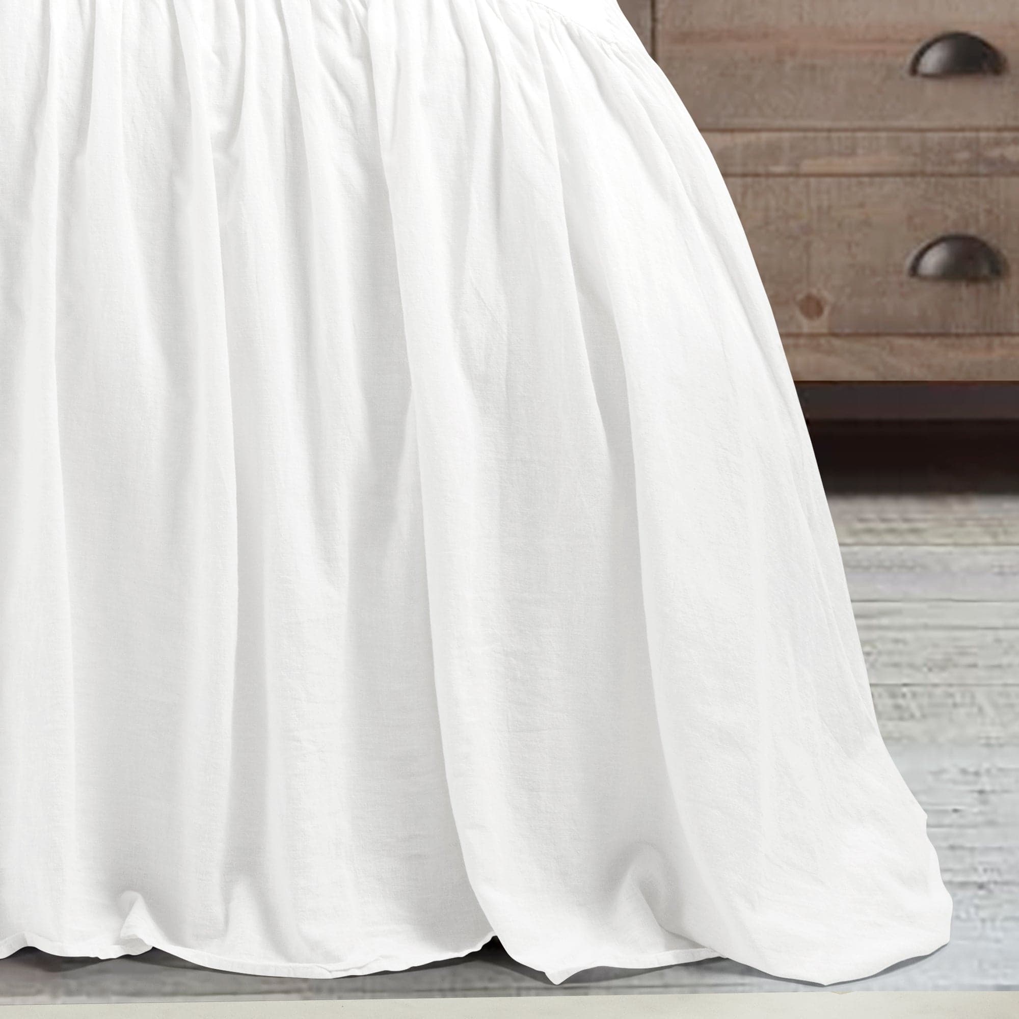 Premium Belgian Flax Linen & Cotton Blend Bedspread Set - 3 Piece Queen Size Luxury Bedding for Master Bedroom & Guest Room Decor