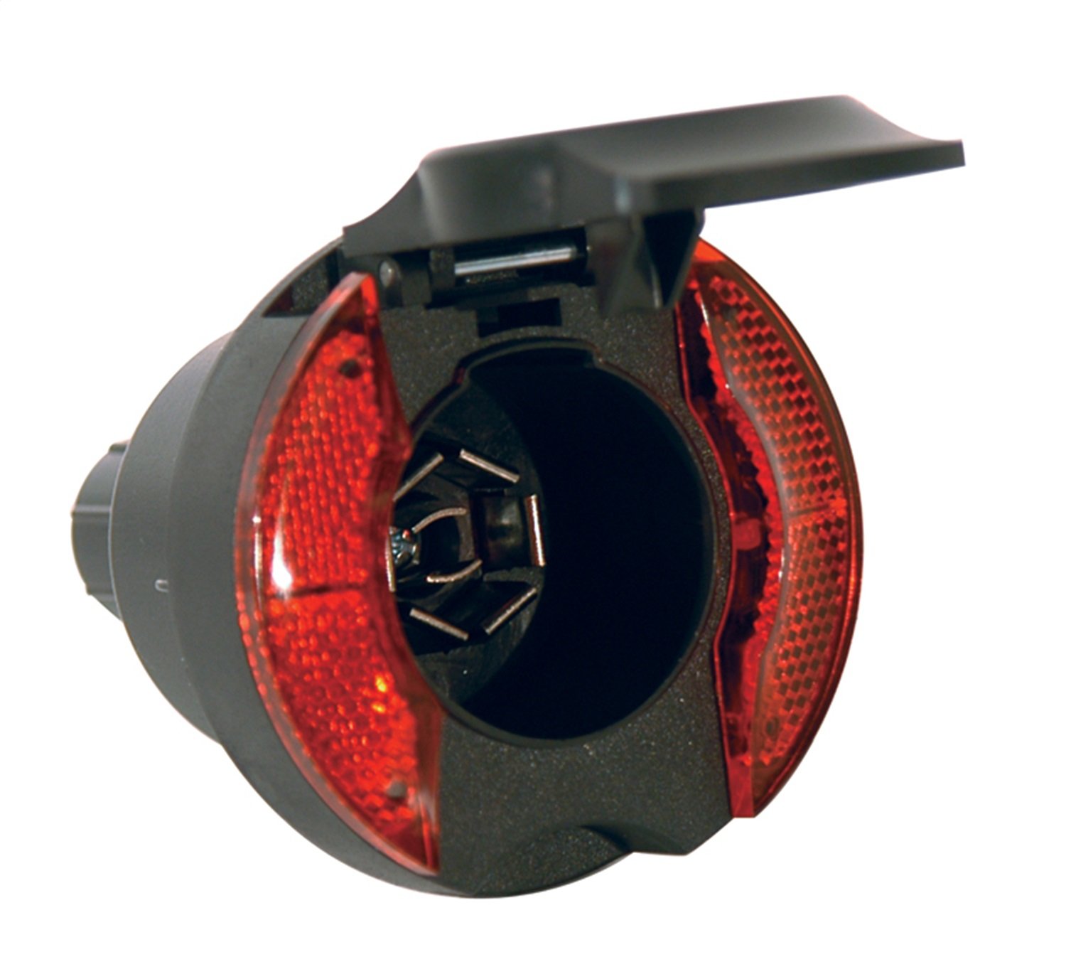 Hopkins Towing Solutions 48475 7-Way RV Blade Trailer Connector with Bright LED Tail & Brake Lights - Heavy Duty Towing for Campers, Trailers & RVs (Waterproof & Durable Design)