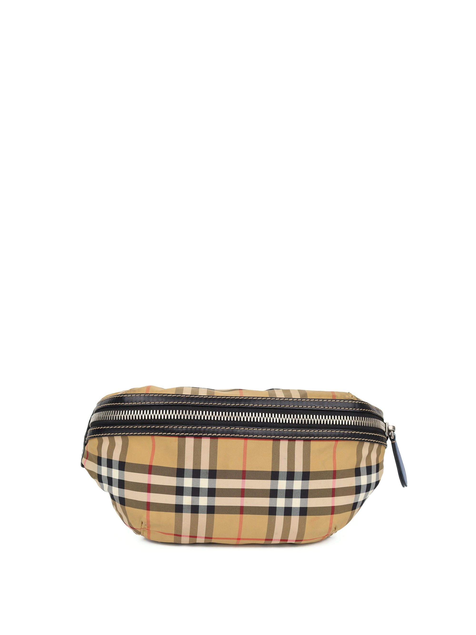 Burberry Haymarket Check Waist Bag for Women - Luxury Crossbody Fanny Pack with Adjustable Strap, Perfect for Travel, Shopping & Everyday Use
