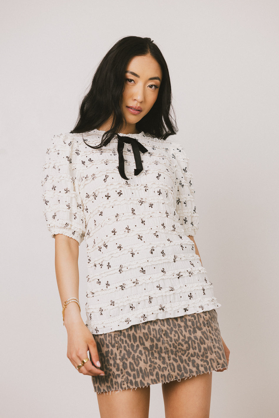 Kira Lace Blouse Women's Elegant Floral Embroidered Tops - Perfect for Office Wear, Date Night & Special Occasions
