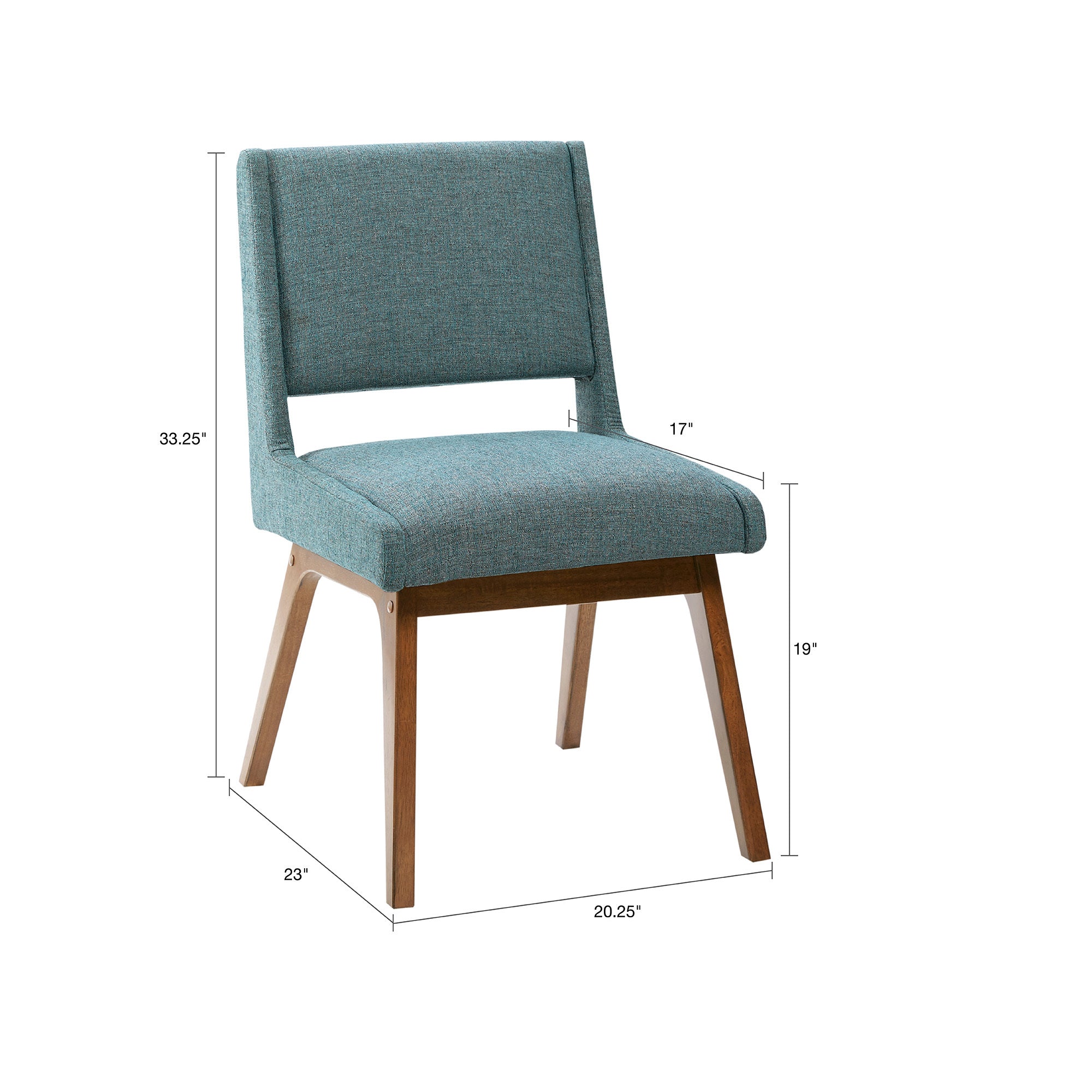 Modern Dining Chairs Set of 2 - Sturdy Wooden Kitchen Chairs with Padded Seats - Perfect for Dining Room, Kitchen, Breakfast Nook & Small Spaces