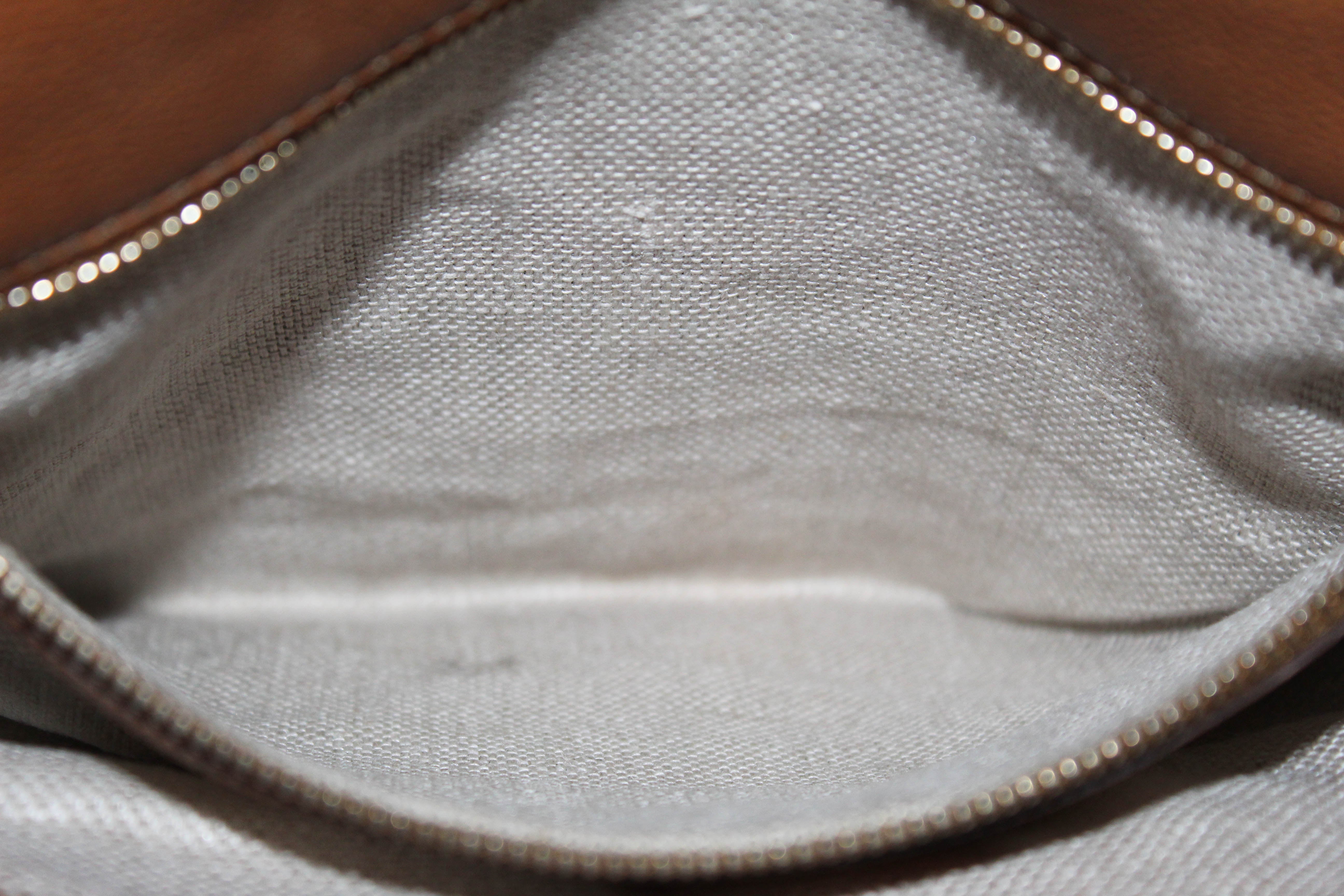 Authentic Gucci GG Signature Canvas Marrakech Medium Shoulder Bag in Camel Brown - Luxury Designer Handbag for Women, Perfect for Work, Travel & Everyday Use