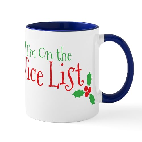 White/Navy Inside - Nice List Mug