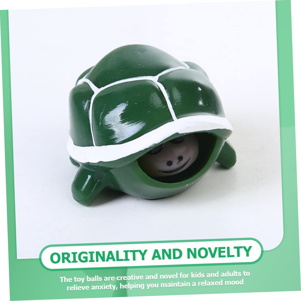 HOMFAMINI 3 Pack Mini Turtle Squeeze Toys - Stress Relief Fidget Toys for Kids & Adults, Cute Sensory Toys for Autism & Anxiety Relief - Perfect for Classroom, Office & Travel Use