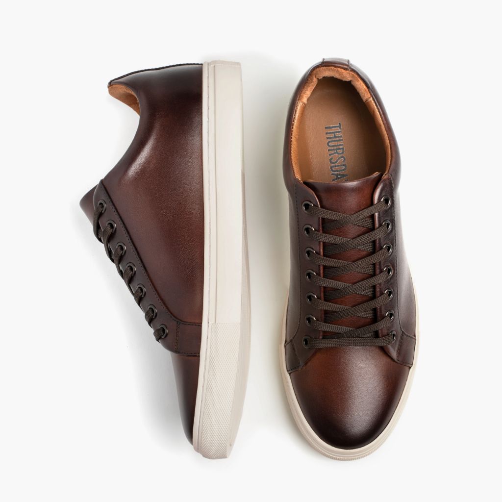 Premier Low Top Sneakers for Women - Comfortable Coffee Brown Casual Shoes | Perfect for Walking, Running, and Everyday Wear