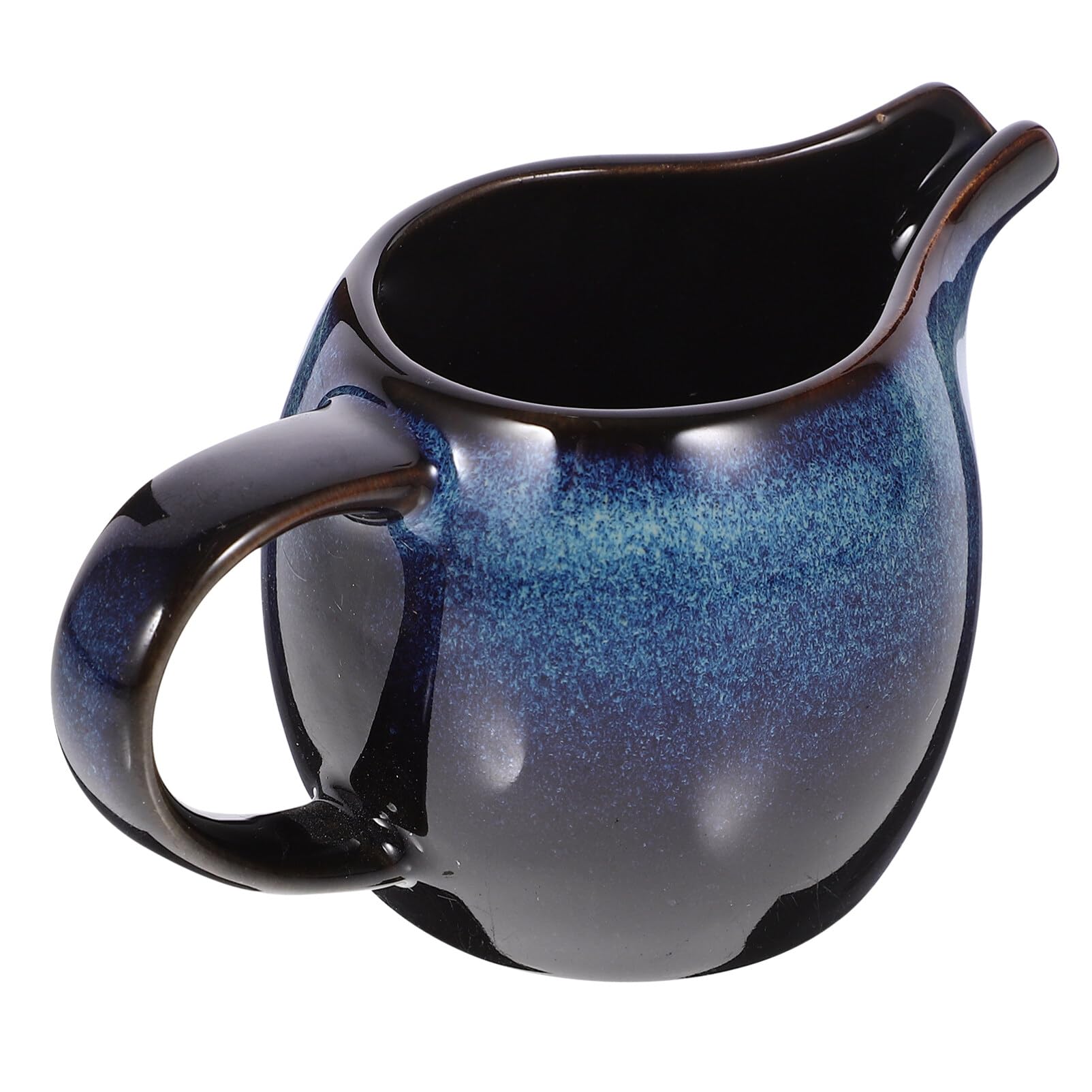 Ceramic Creamer Pitcher with Handle - Perfect for Milk, Sauce & Salad Dressing