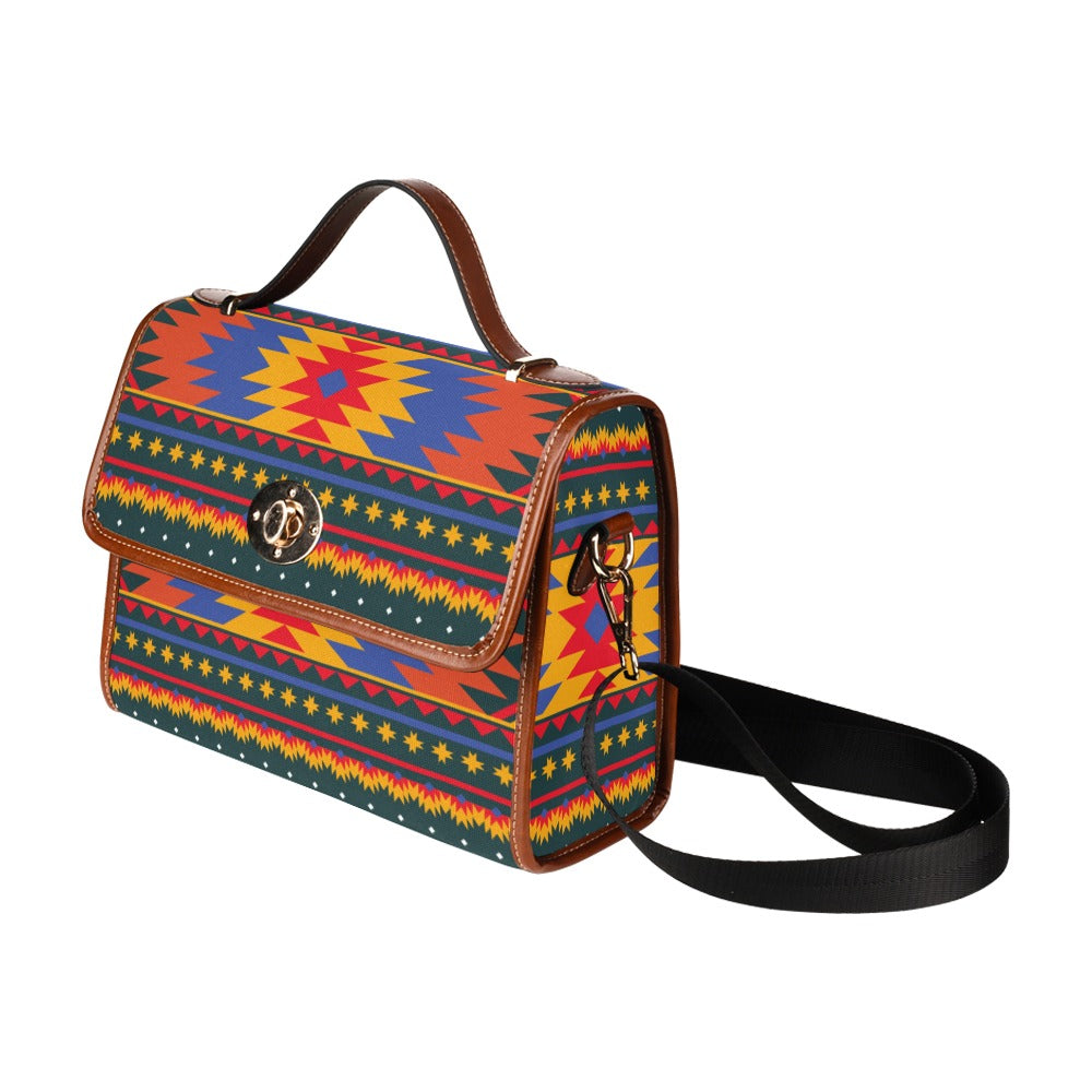 Sunset Trail Waterproof Canvas Bag - Durable Outdoor Backpack for Hiking, Camping & Travel - Perfect for Adventure Enthusiasts