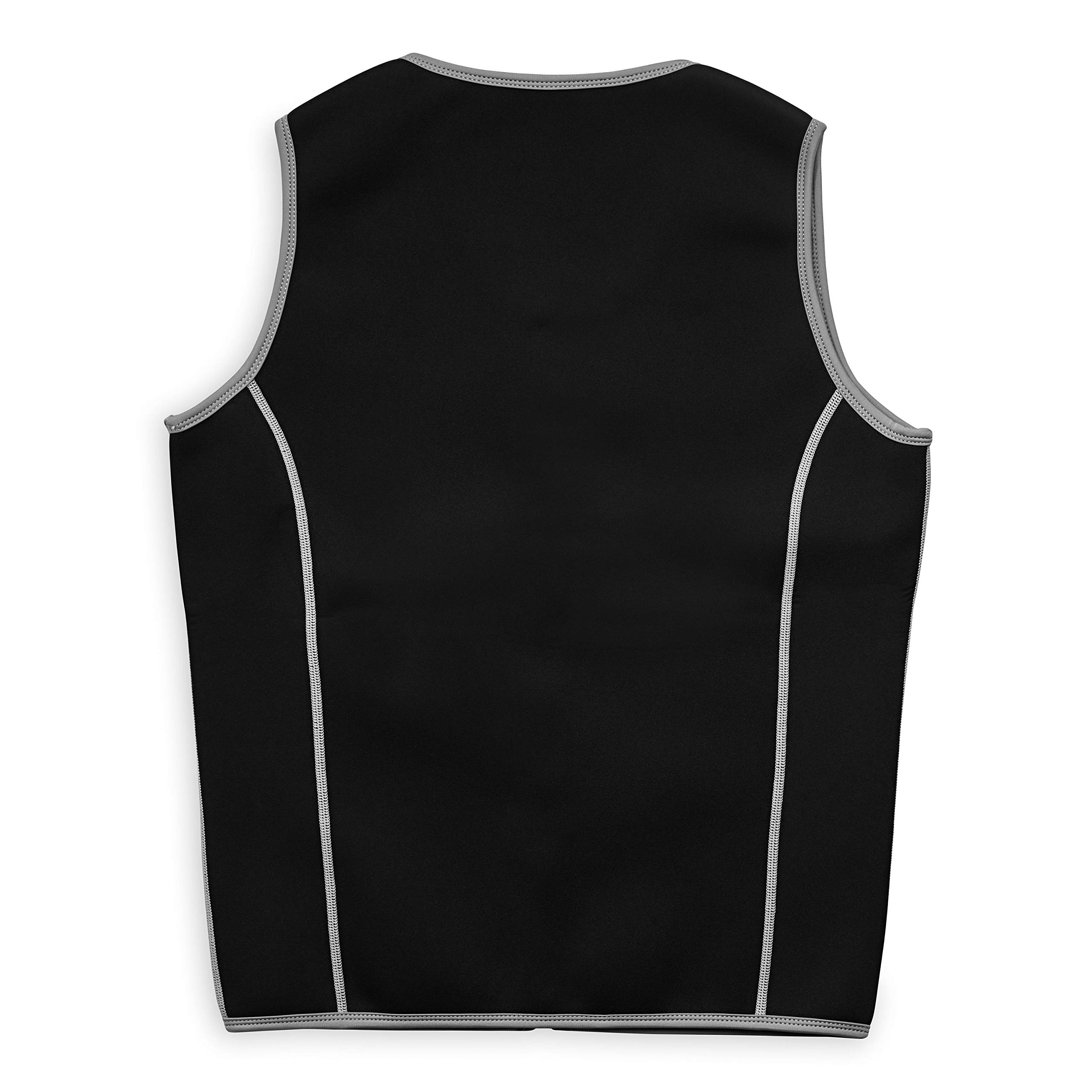 FILA Men's Neoprene Sauna Vest - Slimming Zipper Tank Top, Hot Sweat Suit Body Shaper for Workout & Weight Loss