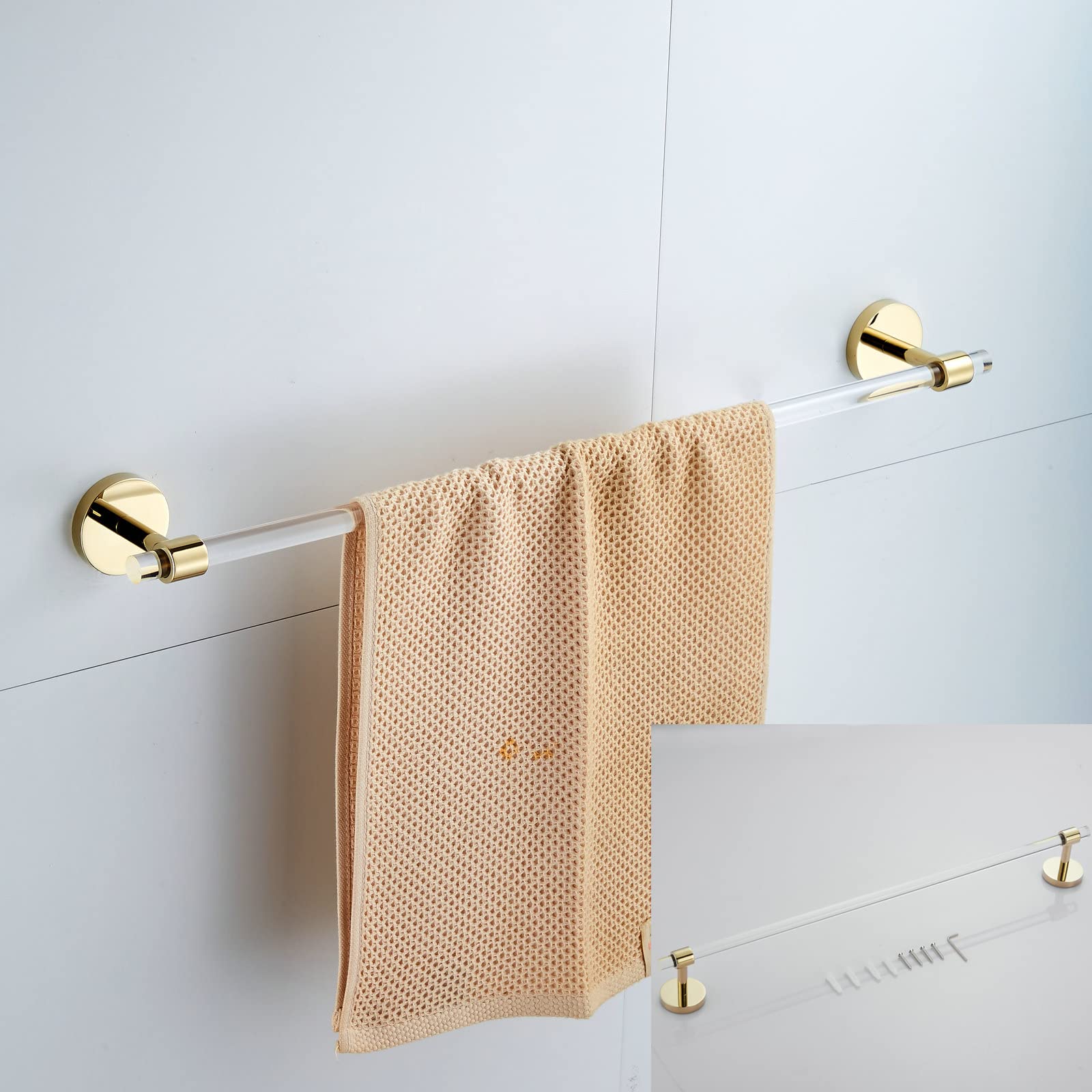3-Piece Gold Bathroom Accessories Set - 16