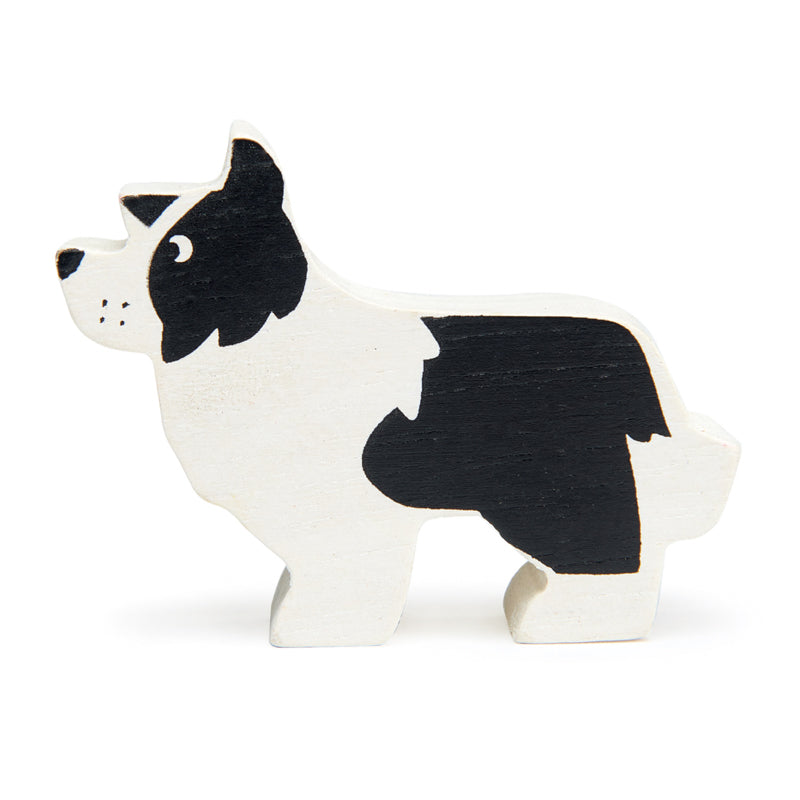 Handcrafted Wooden English Shepherd Dog Figurine - Perfect for Home Decor, Gifts & Collectibles | Ideal for Animal Lovers & Farmhouse Style