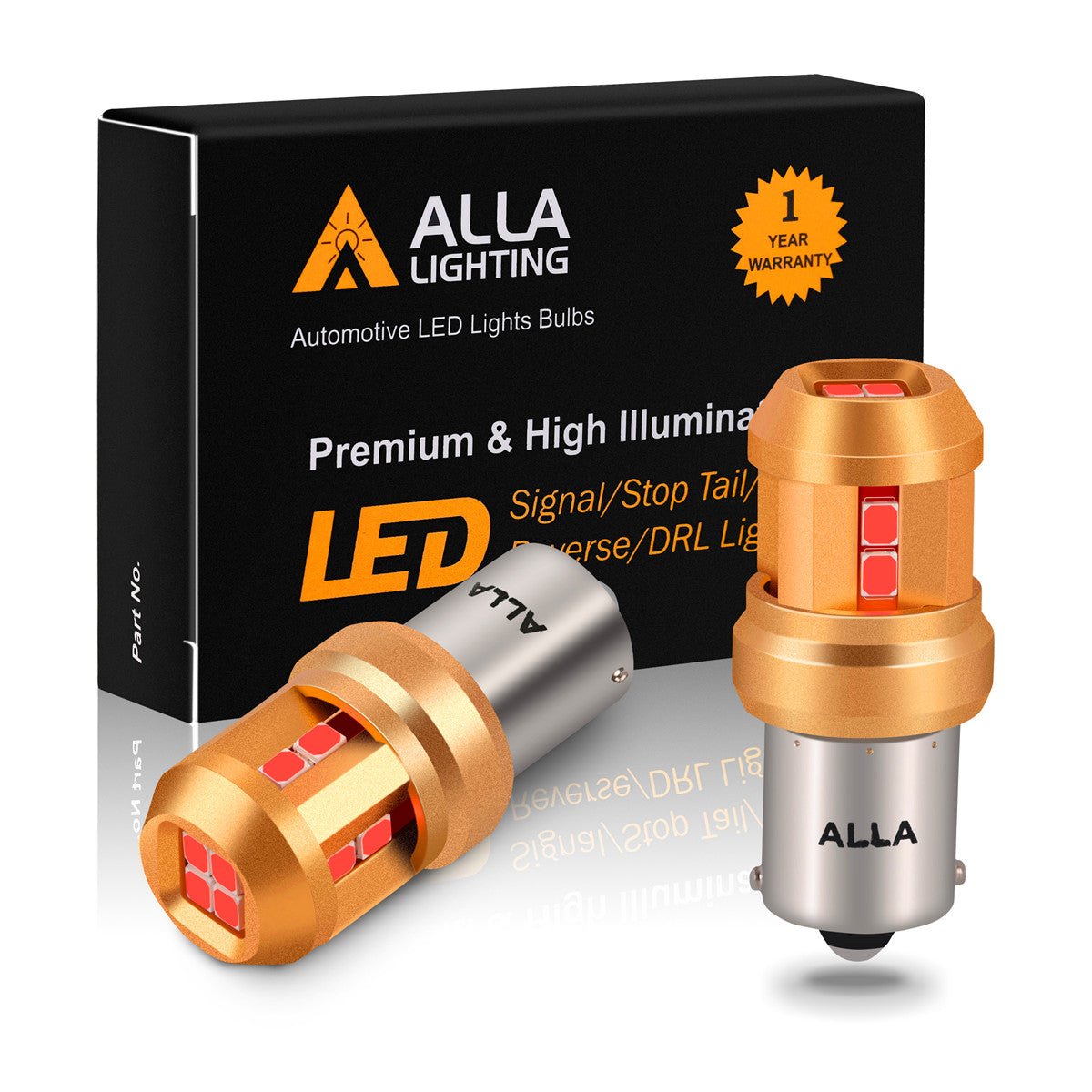 1156 1141 LED Bulbs - Super Bright Reverse, Turn Signal, Brake & Tail Lights - Compatible with 3497 1295 - Perfect for Cars, Trucks, SUVs & Motorcycles - Enhanced Night Driving Safety