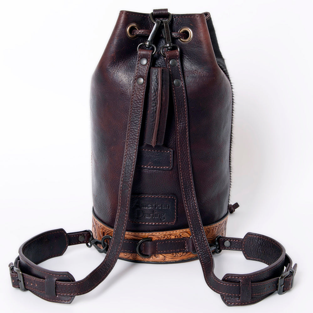 **Genuine Leather Women's Western Handbag - American Darling Hair On Purse for Cowgirl Style & Everyday Use**