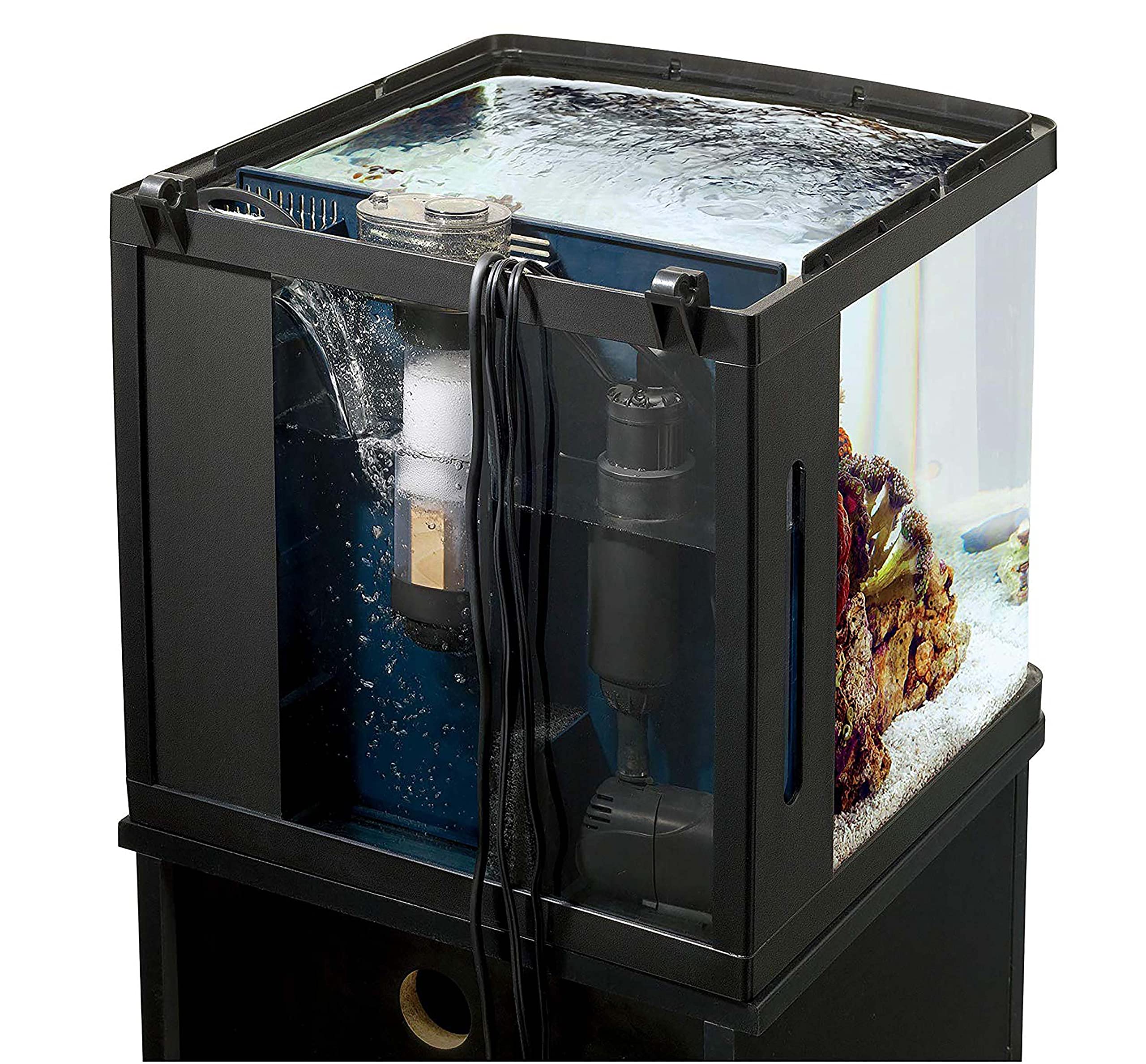 Coralife Turbo-Twist 12X UV Sterilizer for Saltwater Aquariums up to 500 Gallons - Marine Fish Tank Water Purifier for Reef & Coral Tanks