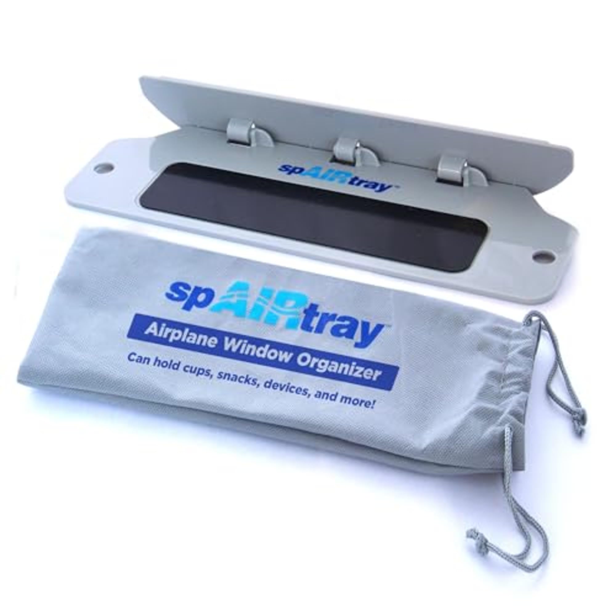SpAIRtray Travel Shelf - Airplane Window Organizer & Portable Tray for Long Flights | Flight Accessories Essentials | Perfect Gift for International Travelers | Use on Airplanes, Trains & Road Trips