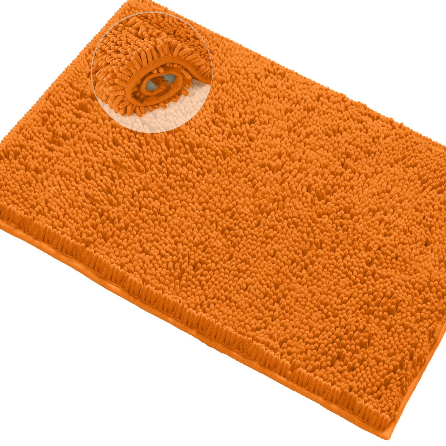 Premium Soft Chenille Bath Mat - Ultra Plush & Absorbent Shower Rug for Bathroom, 20