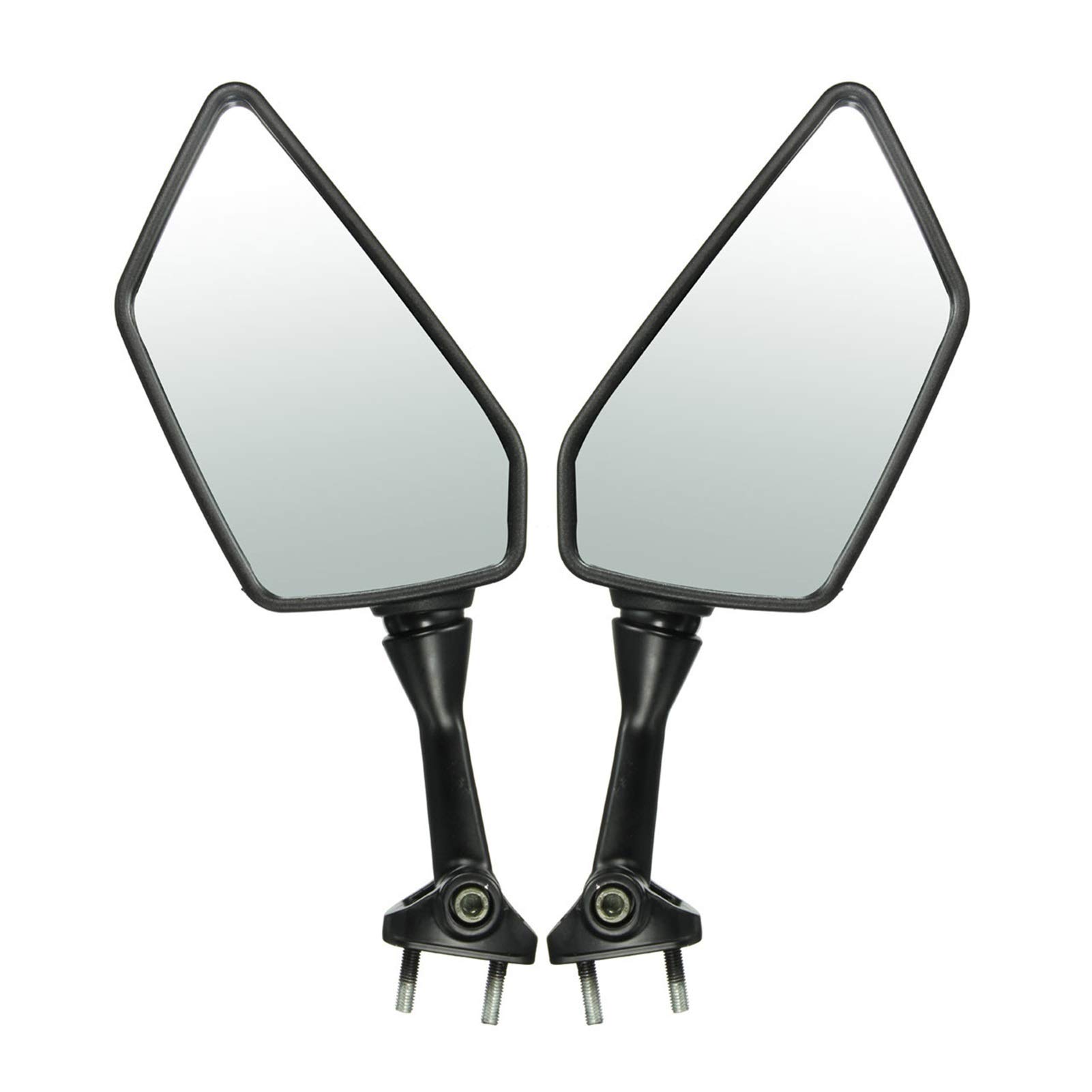 Universal Motorcycle Rear View Mirrors - Durable Side Mirrors for Kawasaki Ninja 250R EX250 (2008-2013) - Perfect for Motocross, Street Riding & Commuting