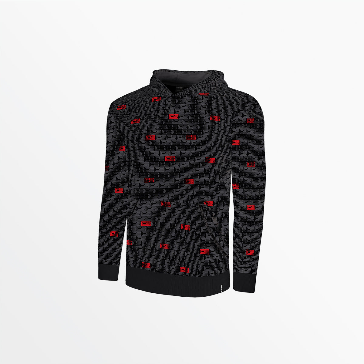 Youth CS Monogram Print Pullover Hoodie - Stylish & Comfortable Sweatshirt for Casual Wear, School & Street Fashion