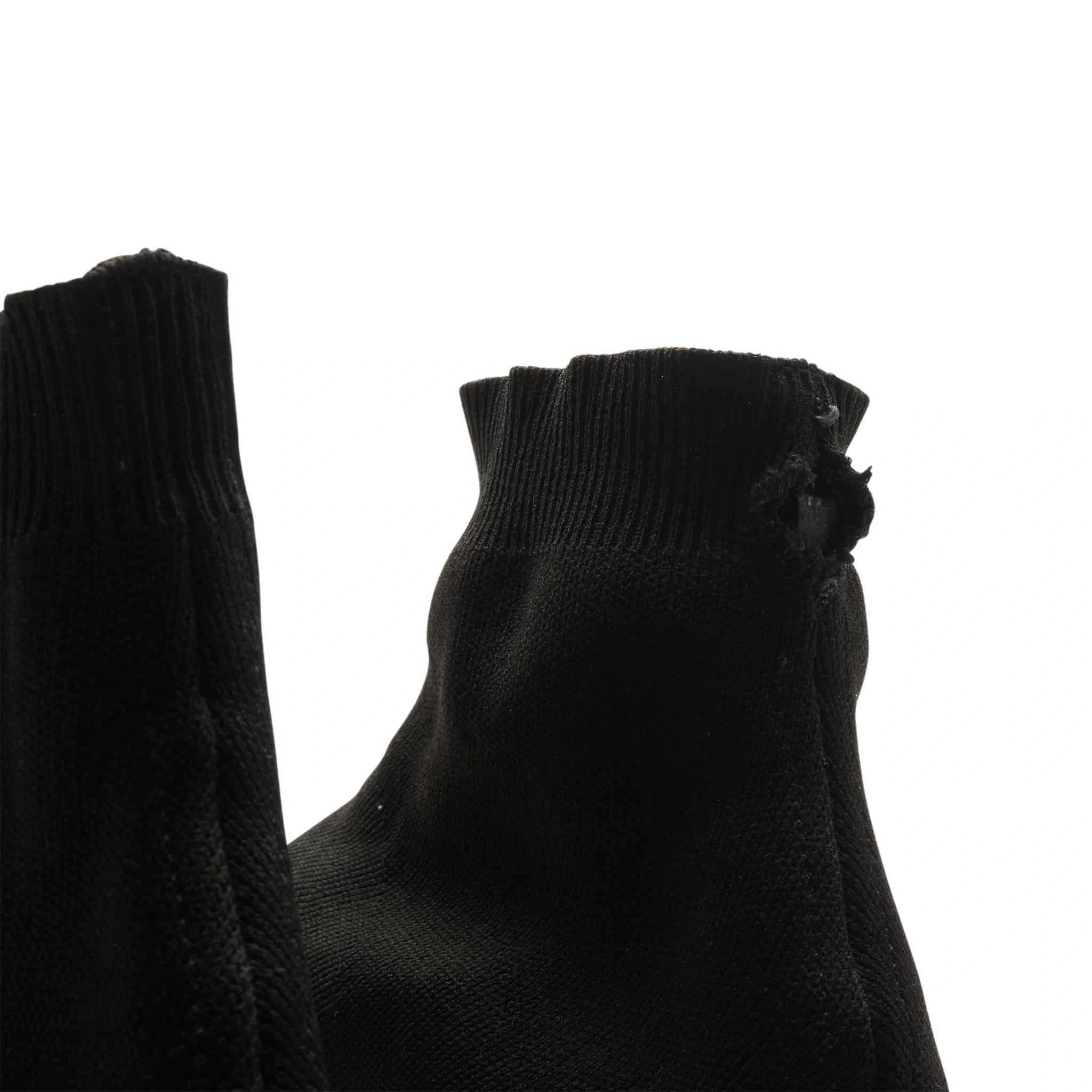 Authentic Balenciaga Speed Knit Sock Sneakers - Black & White Colorway (Pre-Owned with Minor Back Tear) | Luxury Streetwear for Men & Women | Perfect for Casual Outfits and Fashion Statements