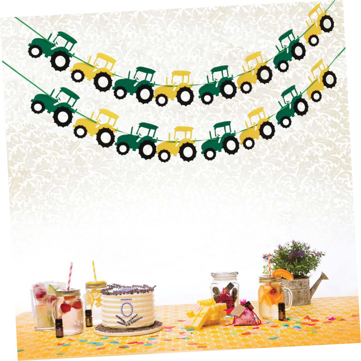 Holibanna Construction Truck Toys - Compatible Engineering Vehicles for Kids Birthday Party, Construction Theme Decorations & Playtime Fun
