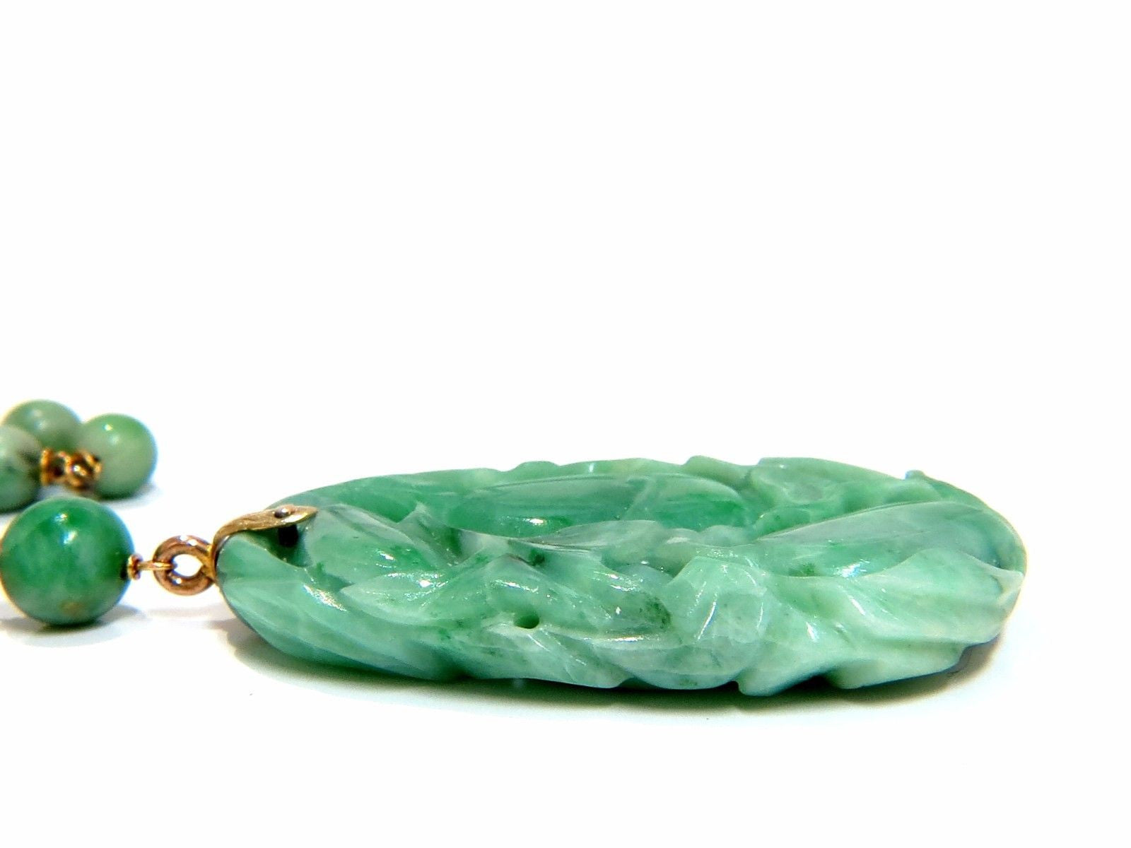 GIA Certified 210 Carat Natural Jade Bead Necklace - Untreated & Unenhanced - Elegant Jewelry for Women, Perfect for Weddings, Parties & Special Occasions
