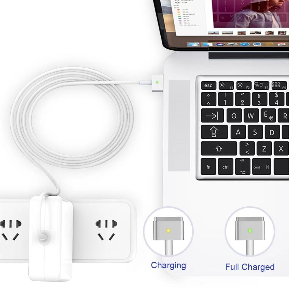 85W MacBook Pro Charger Replacement - T-Tip Power Adapter for MacBook Pro 2012-2017 Models | Perfect for Home, Office & Travel Use