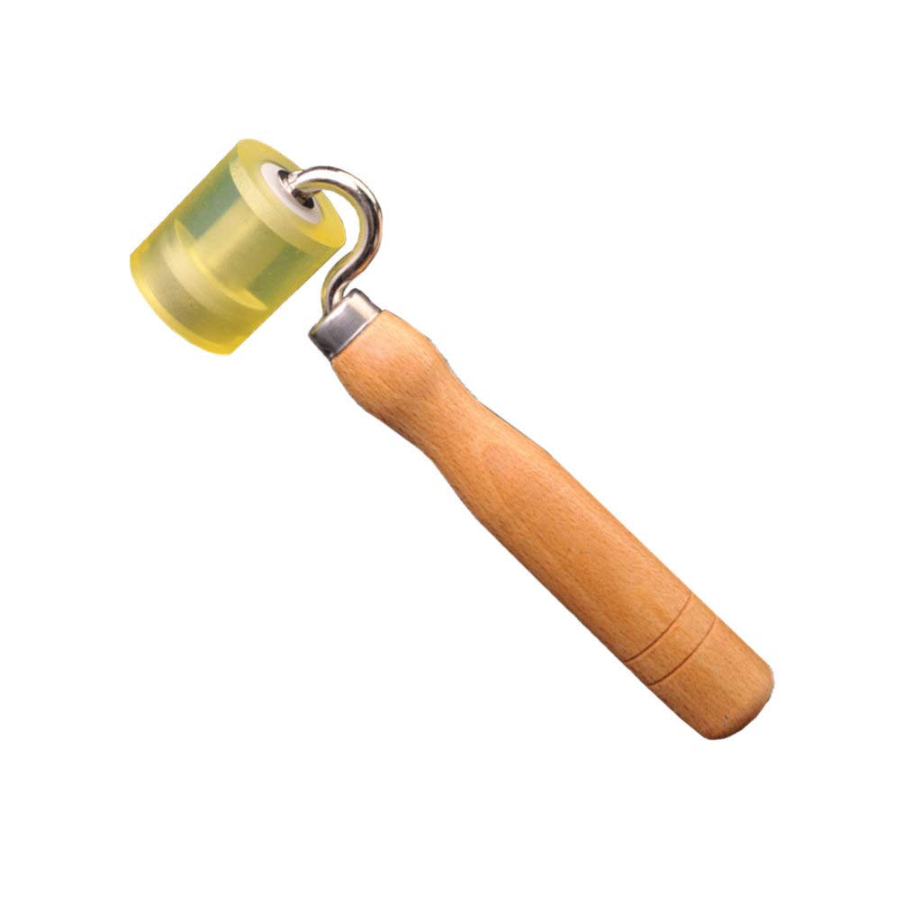 Wallpaper Seam Roller Tool - Wooden Pressure Wheel for Smooth Wallpaper Application - DIY Home Improvement & Wallpapering Projects
