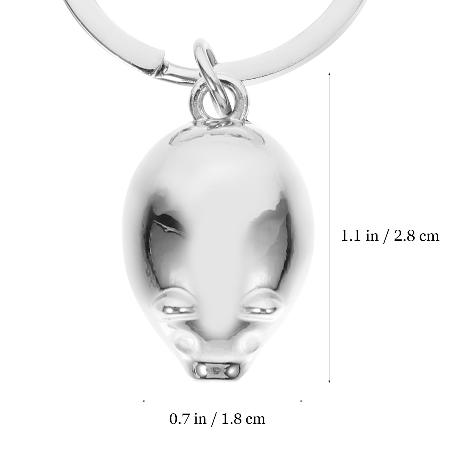 Cute Pig Keychain for Women - Silver Creative Keyring for Car Keys, Purse & Bag Accessory - Perfect Gift & Decoration for Everyday Use