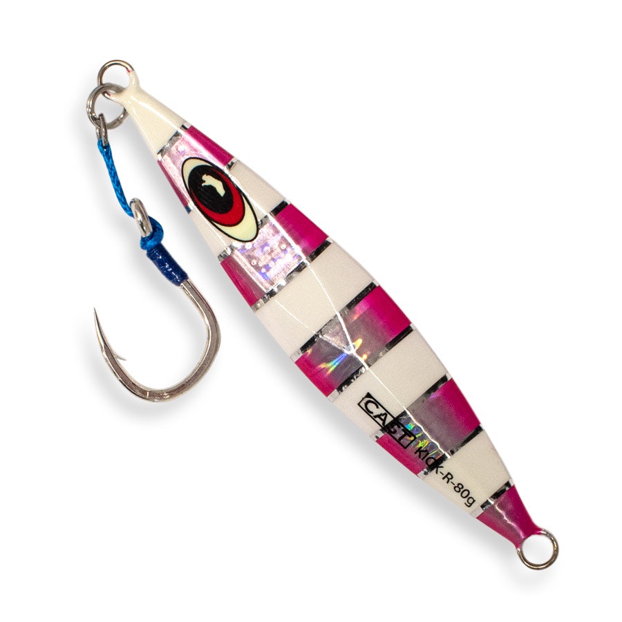 Slow Pitch Jig Casting Lure 80g - Premium Saltwater Fishing Bait for Bass, Snapper & Grouper - Ideal for Deep Sea & Offshore Angling
