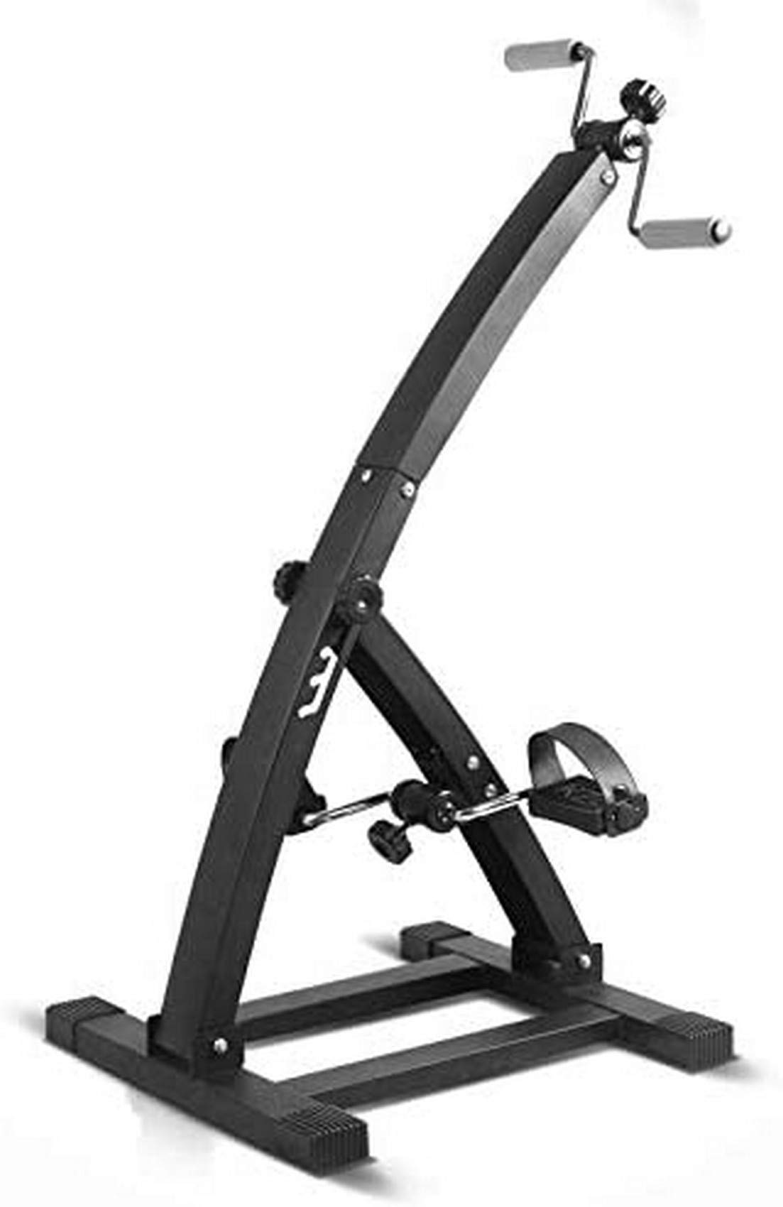 Deluxe Folding Pedal Exerciser - Portable Arm & Leg Workout Machine with Adjustable Resistance, Compact Desk Cycle for Office & Home Fitness - Perfect for Low Impact Exercise While Working, Watching TV or Rehab