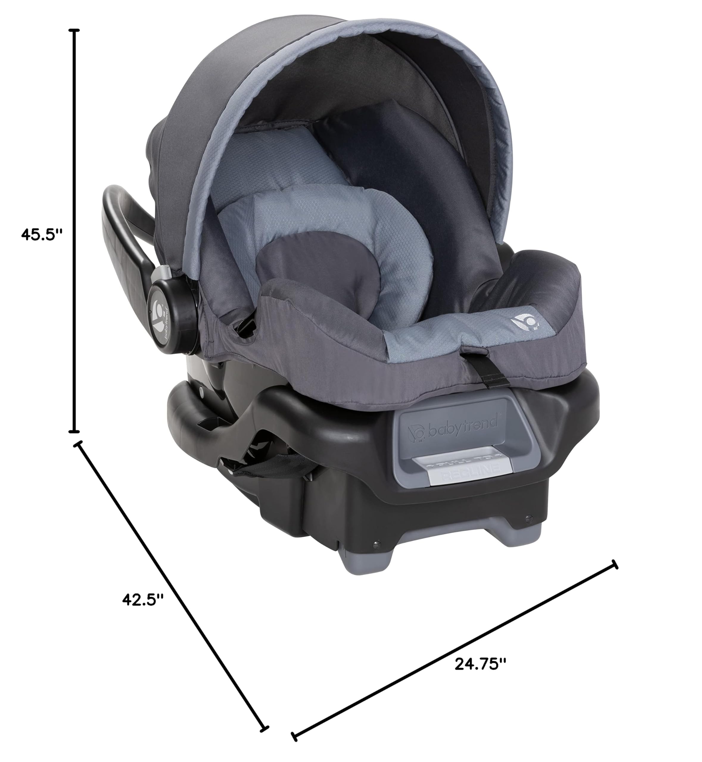 Baby Trend Tango 3 All-Terrain Stroller Travel System with Ally Infant Car Seat - Ultra Grey | Lightweight Compact Stroller for Newborns & Toddlers | Perfect for Travel, Shopping & Outdoor Adventures
