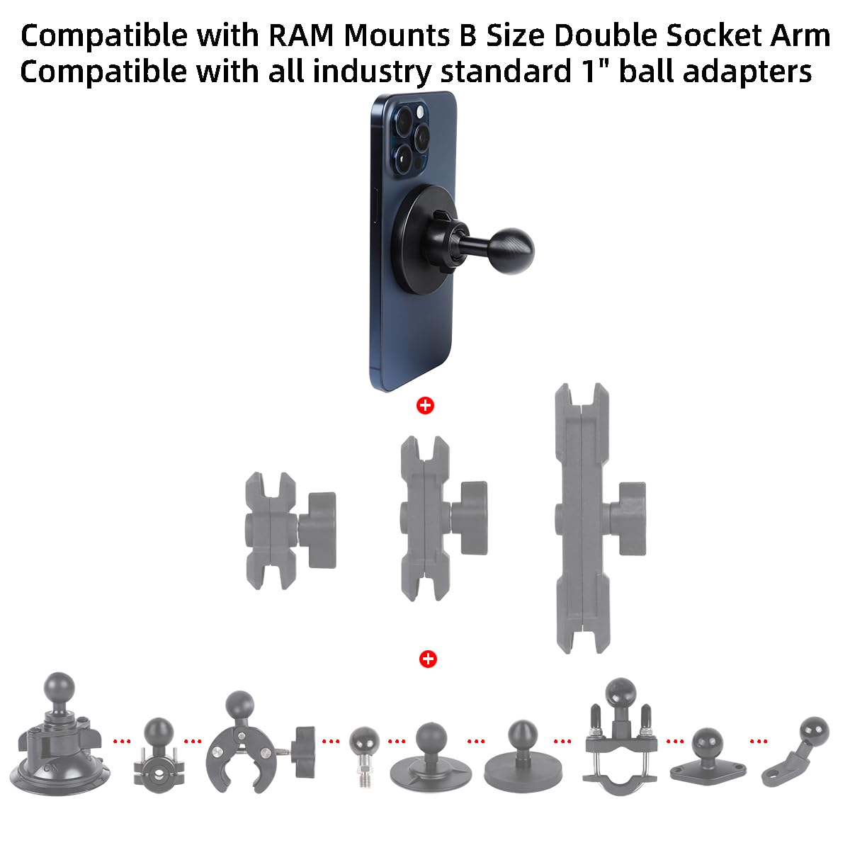 Super Strong Magnetic Phone Mount with 1