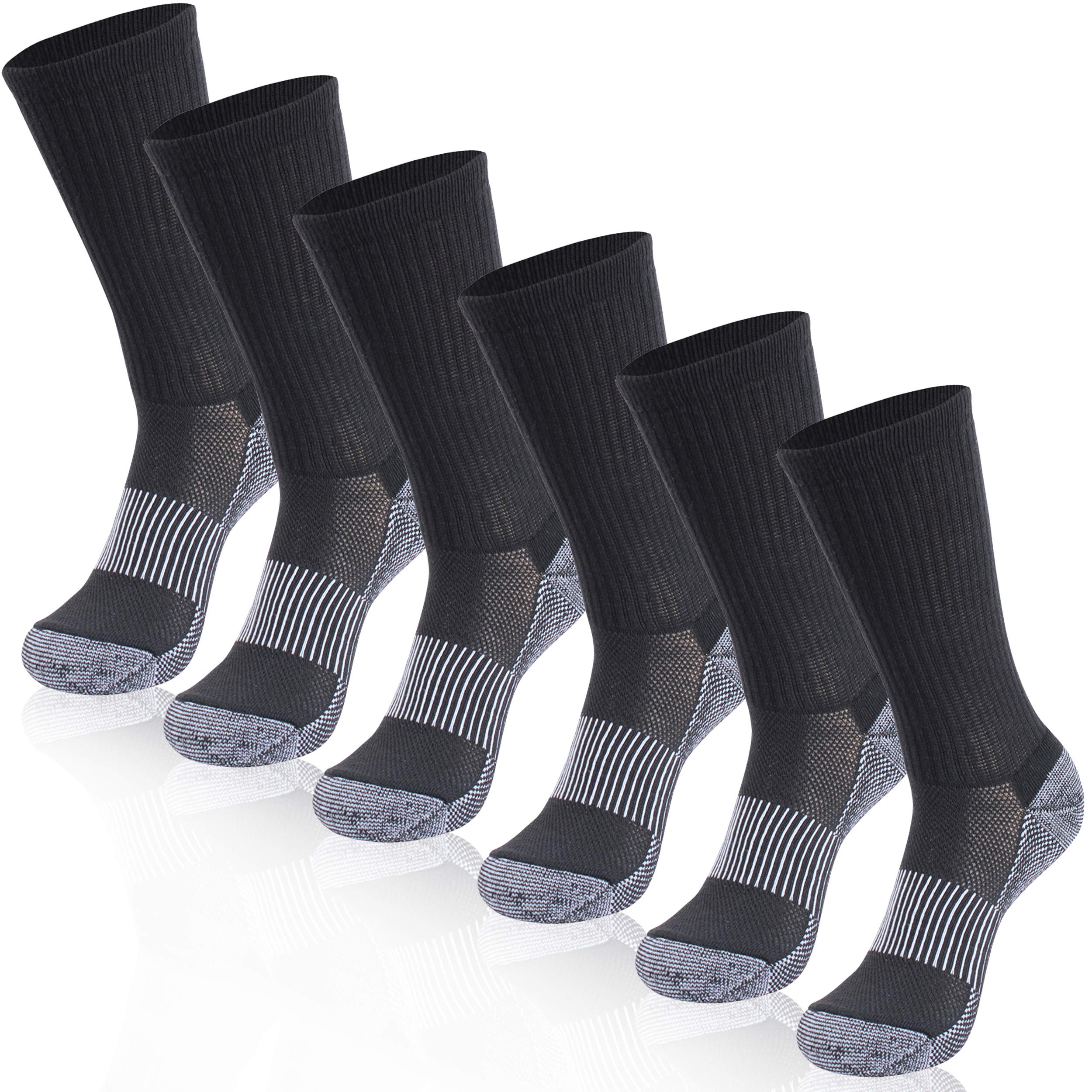 Hissox Copper Infused Running Socks - Moisture Wicking, Odor Resistant Unisex Athletic Socks for Hiking, Trekking & Sports - Perfect for Gym, Marathon & Outdoor Activities