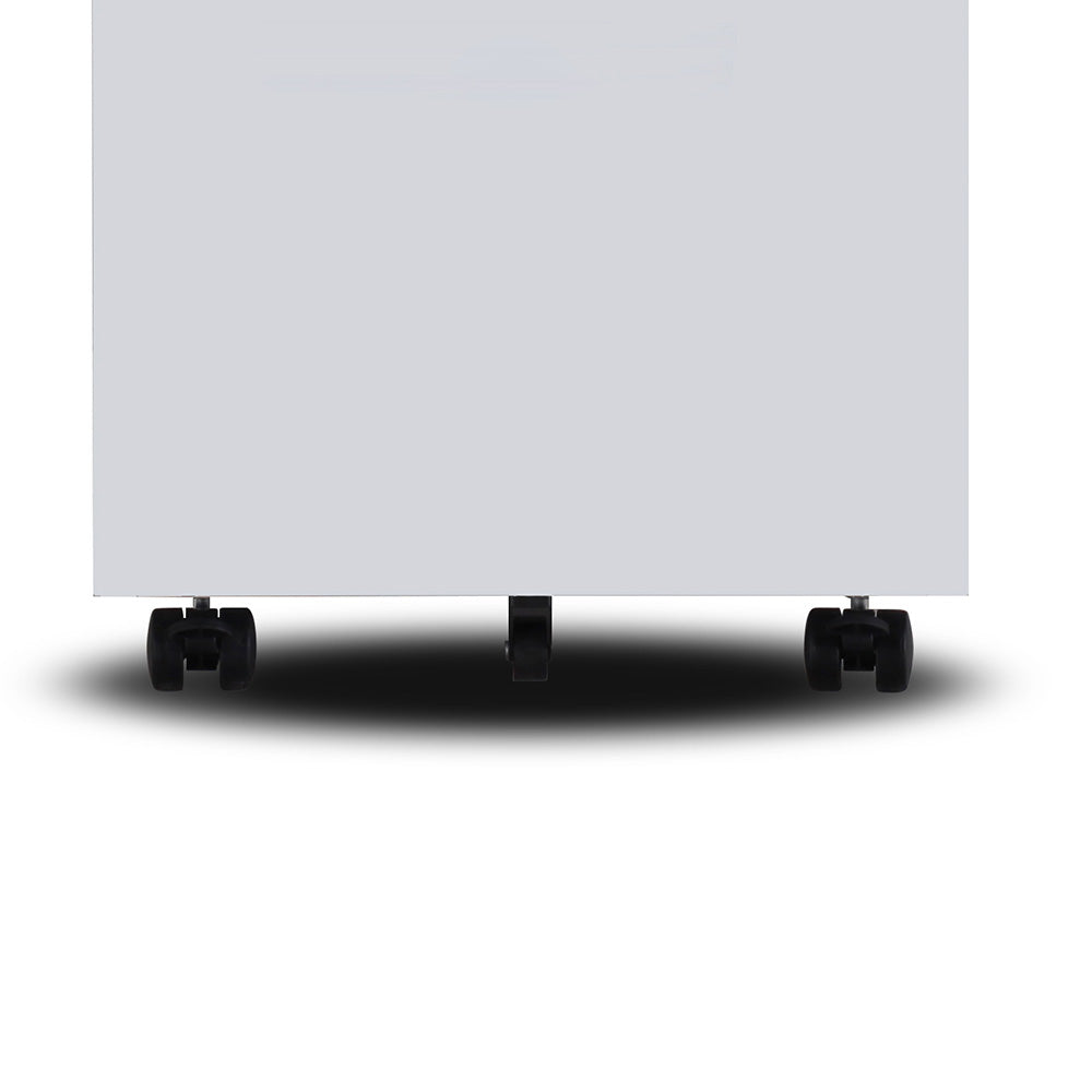 MARLO 3-Drawer Mobile Pedestal Cabinet - White | Rolling Storage Organizer for Office, Home & Classroom | Compact File Cabinet with Wheels for Easy Mobility