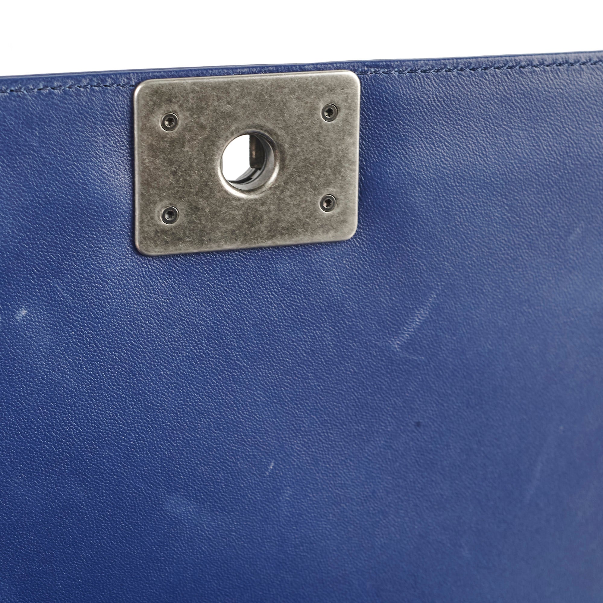 Chanel New Medium Boy Bag in Dark Blue - 2021 Collection | Luxury Crossbody Handbag for Women, Perfect for Parties & Evening Events