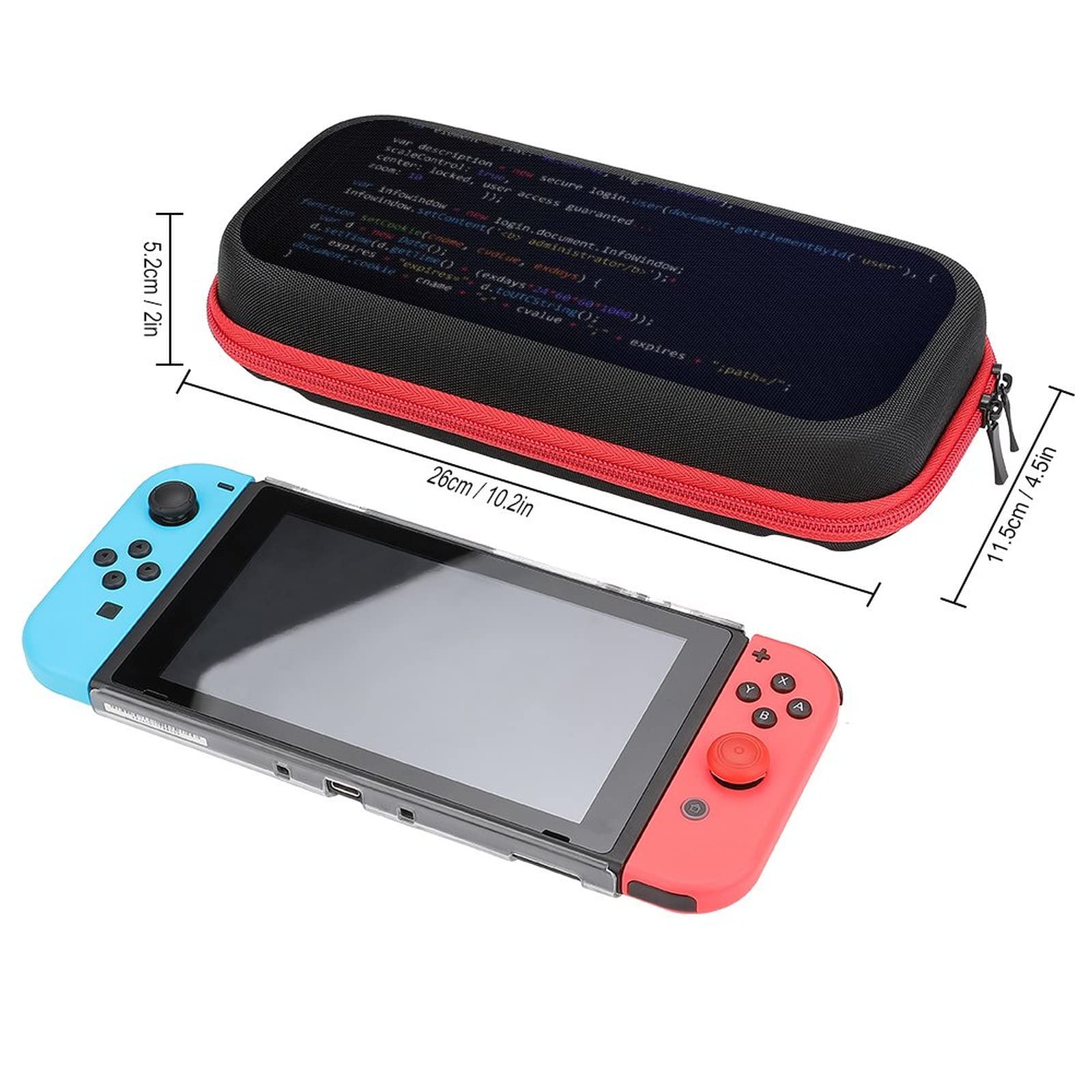 Nintendo Switch Carrying Case with 20 Game Card Slots - Portable Travel Cover for Switch Console & Accessories - Perfect for Gaming on the Go, Travel Protection & Organized Storage