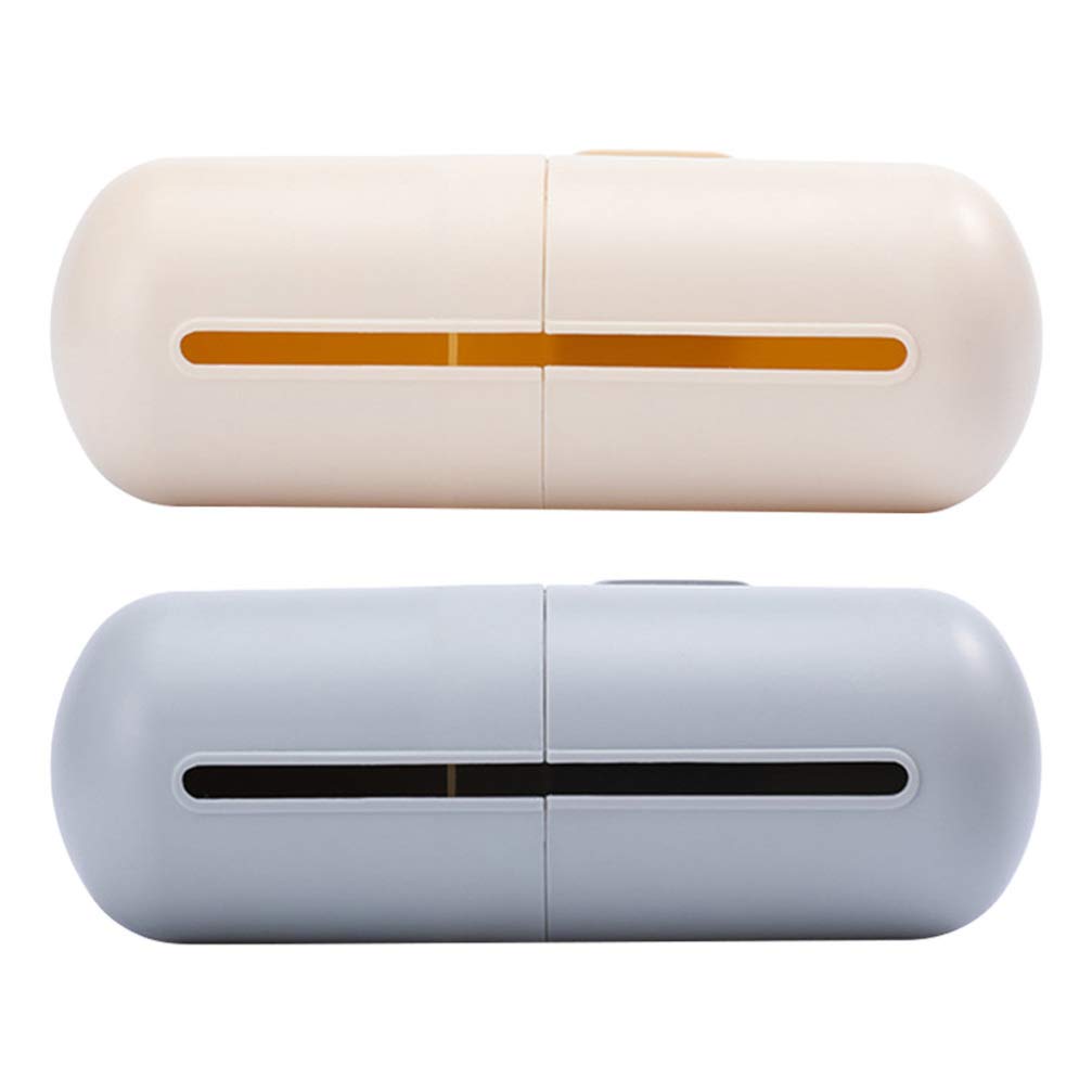 Cabilock Wall-Mounted Trash Bag Holder & Dispenser - 2 Pack Trash Bag Organizer for Kitchen, Bathroom, Office & Living Room - Space Saving Waste Bin Alternative with Easy Tear-Off Design