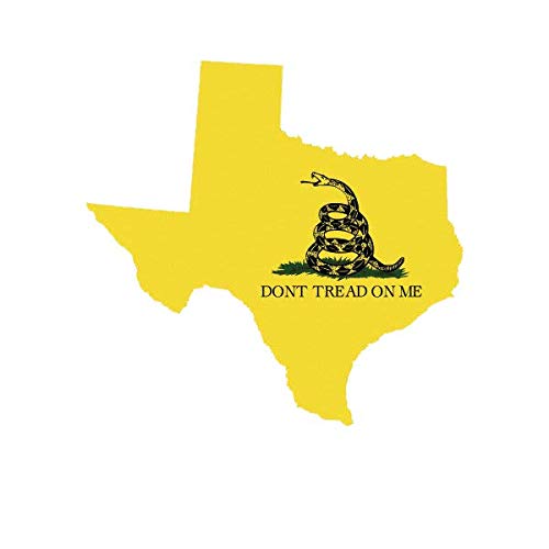 ION Graphics Texas State Shaped Gadsden Flag Car Magnet - 5