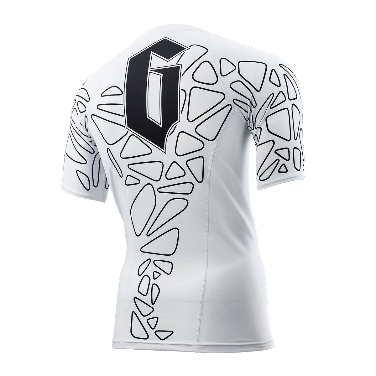 Gameness Men's Short Sleeve Pro Ranked Rash Guard - BJJ MMA Training Shirt for Grappling, Jiu-Jitsu & Combat Sports - Moisture Wicking & UV Protection