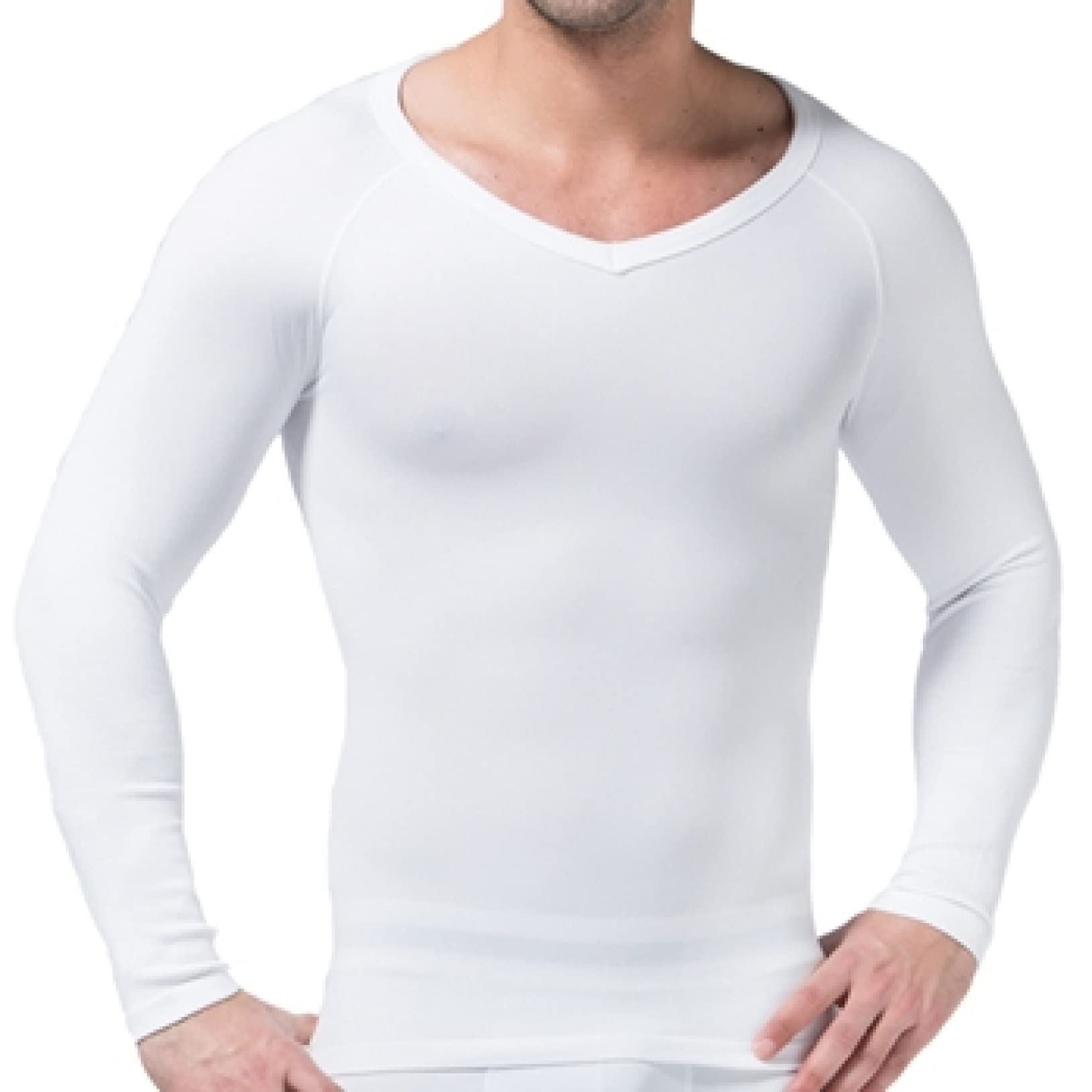 EBRICON Men's Compression Shaper Tank Top - Slimming Body Shaper Underwear for Men, Long Sleeve Workout Shirt for Gym, Running & Everyday Wear