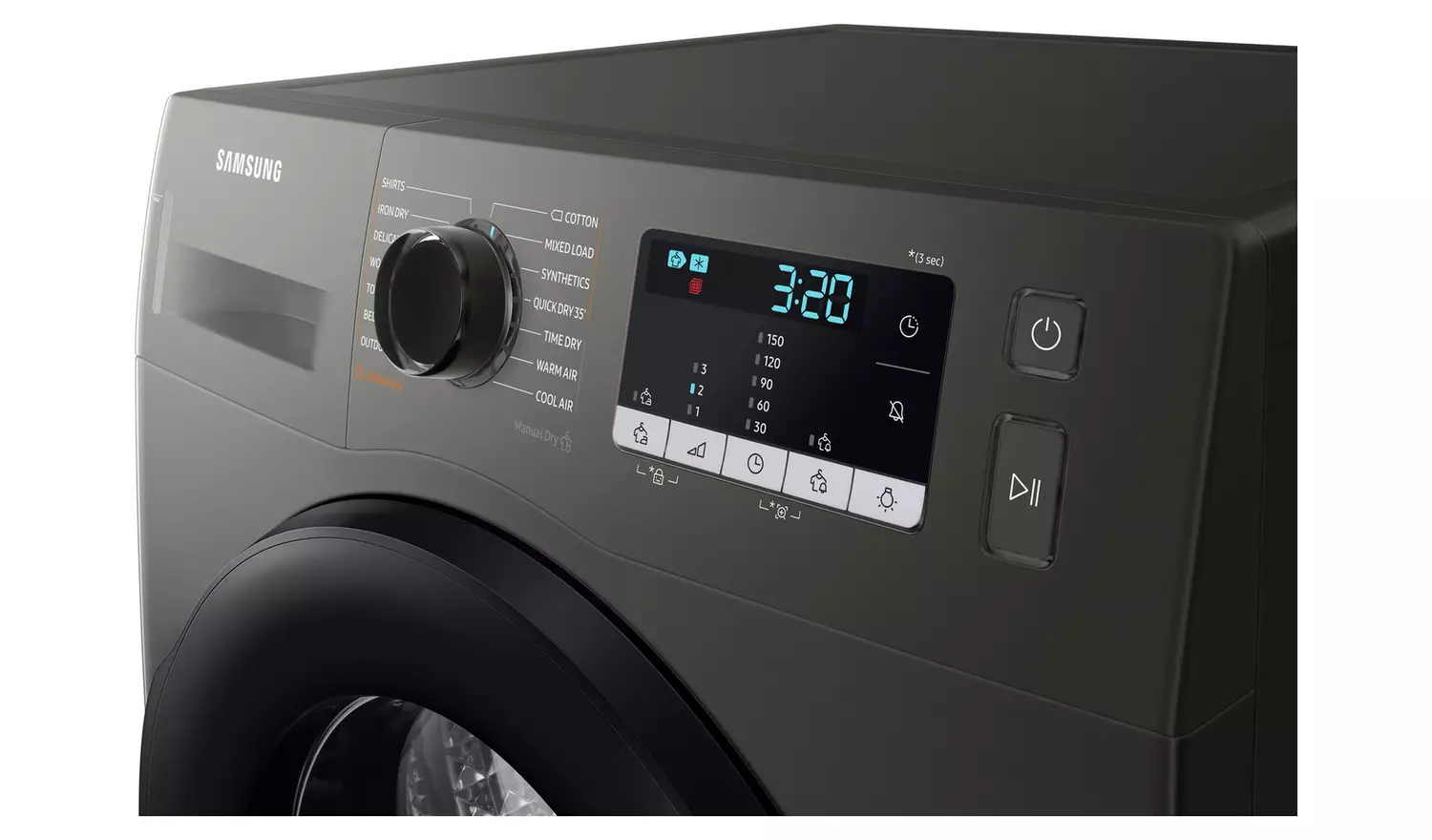 Samsung 8Kg Heat Pump Dryer - Stainless Steel | Energy Efficient & Quiet Laundry Appliance for Home Use