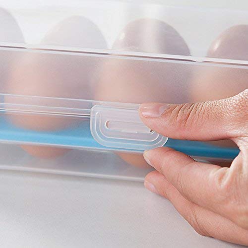 PRAGAT VIEW Refrigerator Egg Storage Box – Large Capacity Adjustable Egg Container with 10 Grids | Perfect for Kitchen, Fridge Organization & Fresh Egg Storage