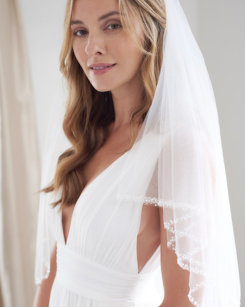 2-Layer Mariah Veil - Elegant Bridal Accessory for Weddings, Prom & Special Occasions
