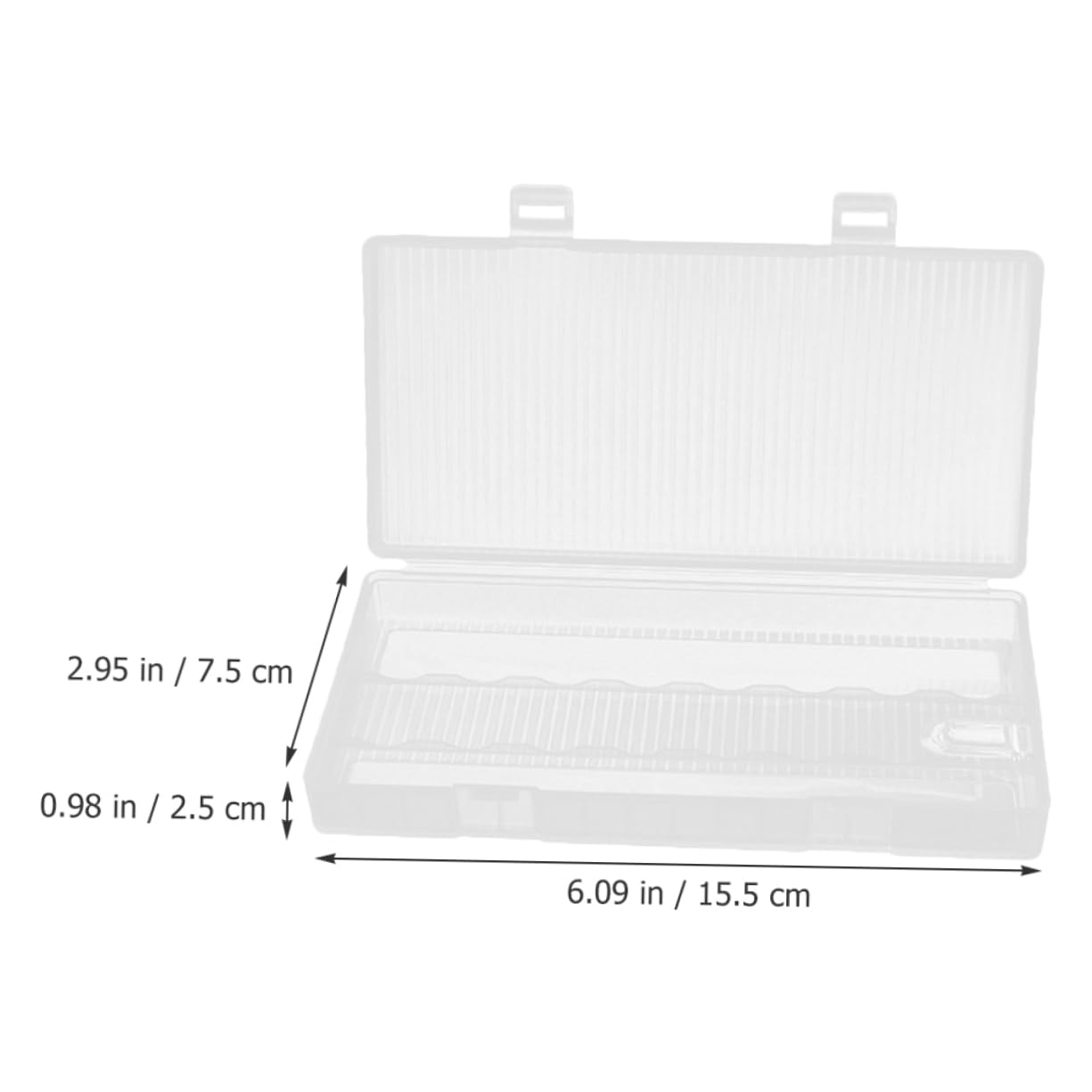 Levemolo 2-Pack Clear PP Battery Storage Box - Small Battery Organizer & Plastic Container for AA AAA Batteries - Perfect for Home, Office, and Travel Organization