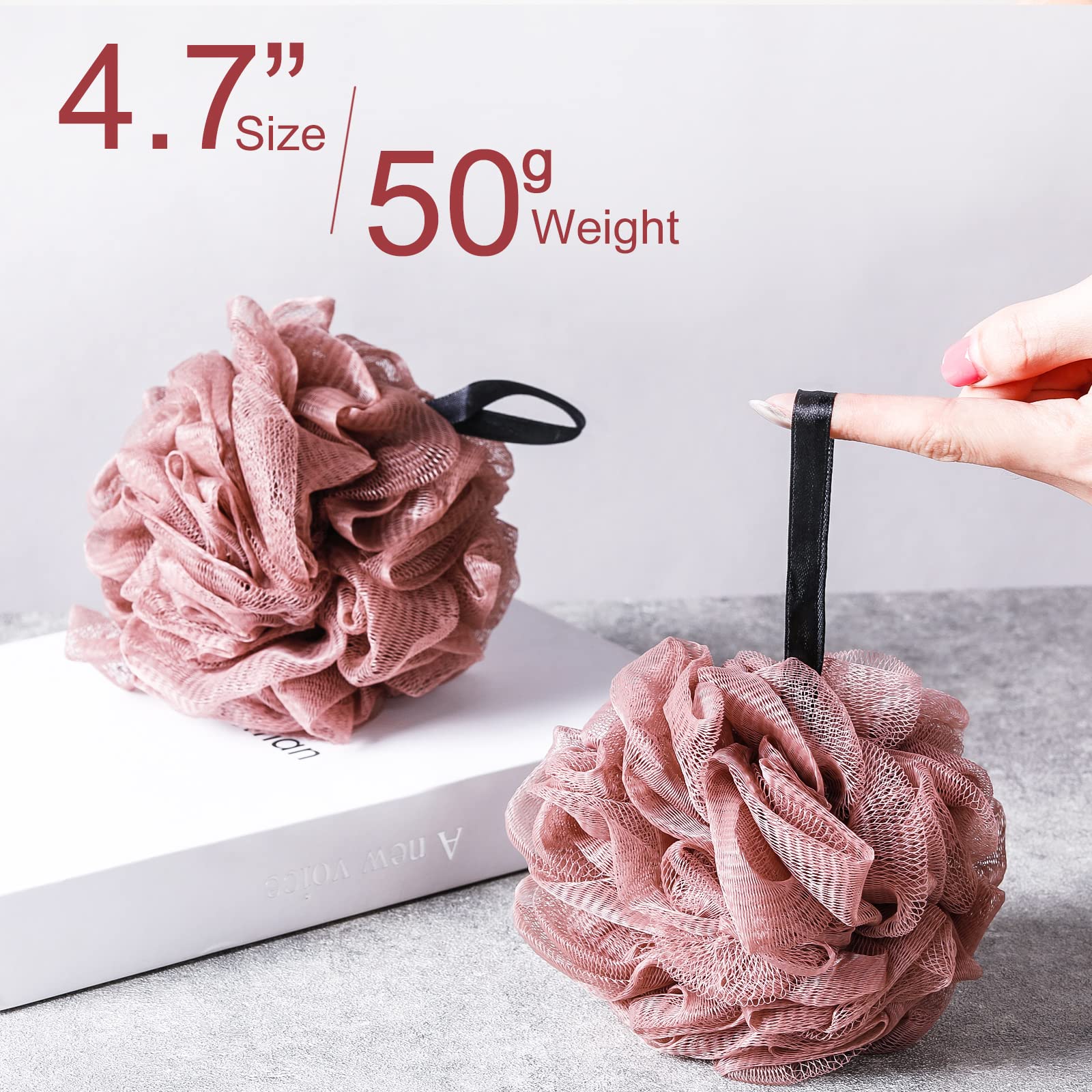 48 Pack Soft Bath Sponge Loofahs - Bulk Shower Pouf Scrubber for Exfoliating Skin, Gentle Body Scrubber for Men & Women - Perfect for Daily Shower, Spa Day, and Gift Sets