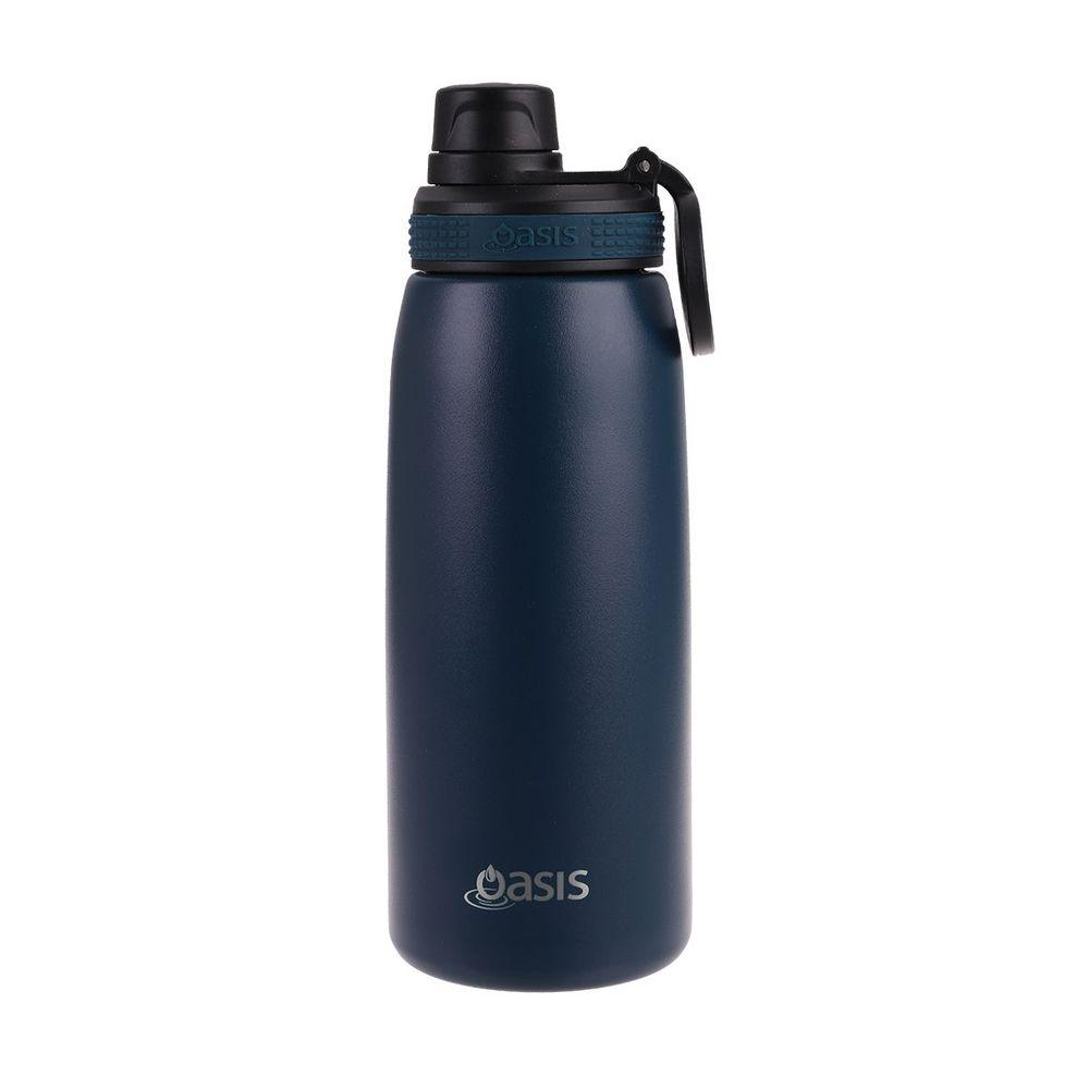 Oasis 780ml Insulated Stainless Steel Sports Water Bottle - Navy Blue, Leak Proof, BPA Free - Perfect for Gym, Hiking & Outdoor Activities